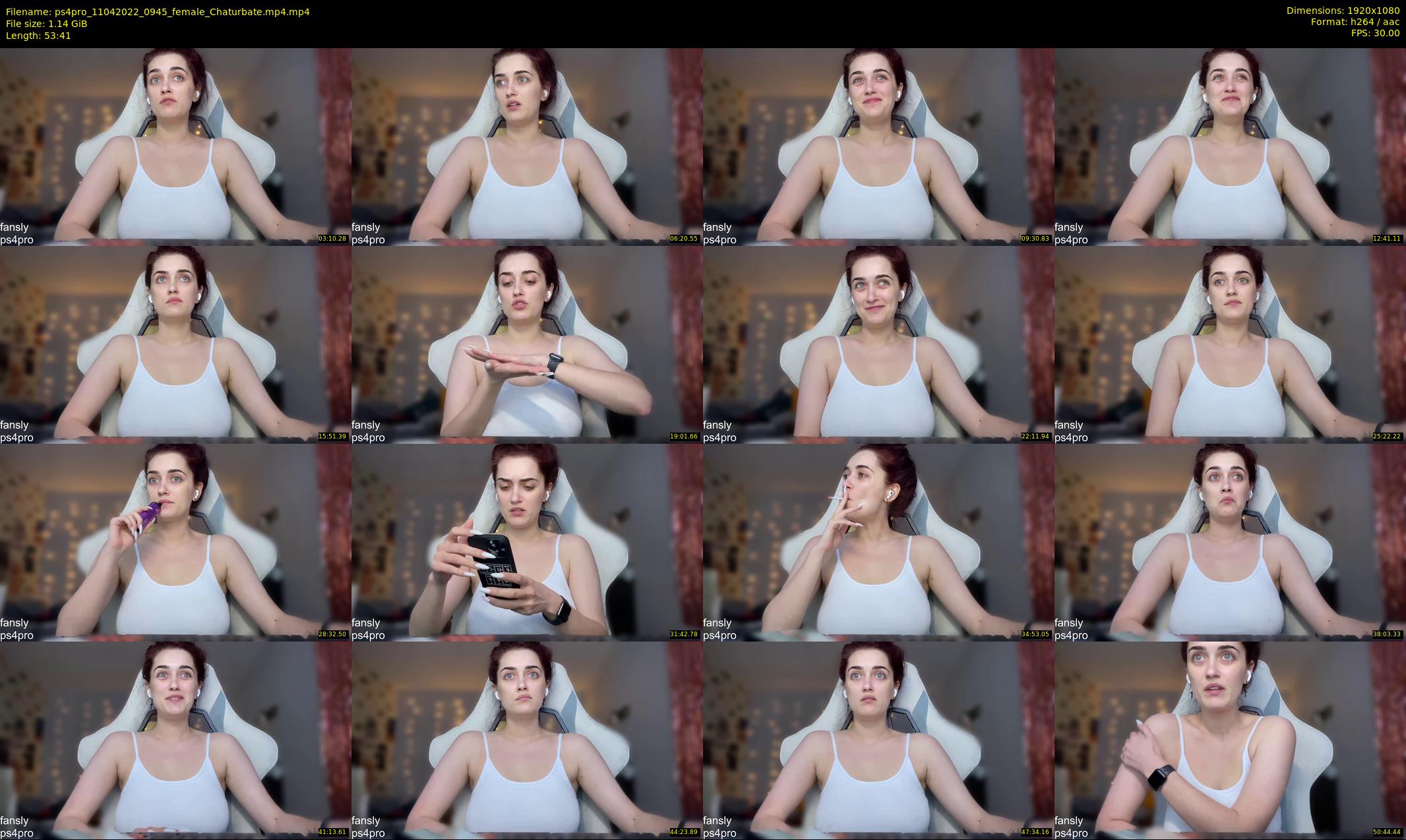 ps4pro — 54 minute Chaturbate female cam show recording, 1080p, Apr 11, 2022