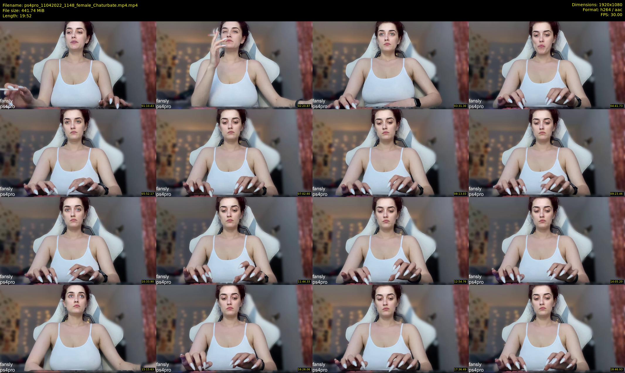 ps4pro — 20 minute Chaturbate female cam show recording, 1080p, Apr 11, 2022