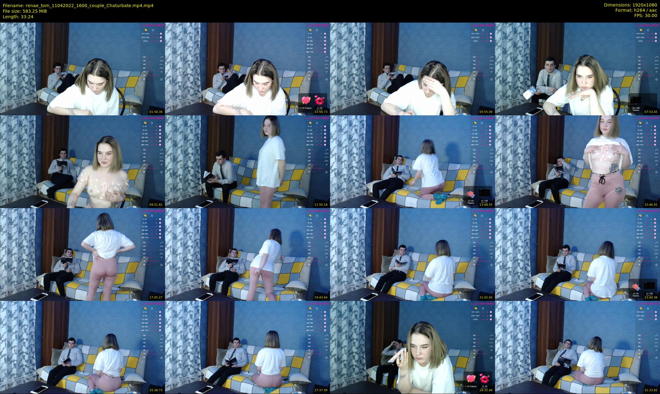 renae_tom — 34 minute Chaturbate couple cam show recording, 1080p, Apr 11, 2022