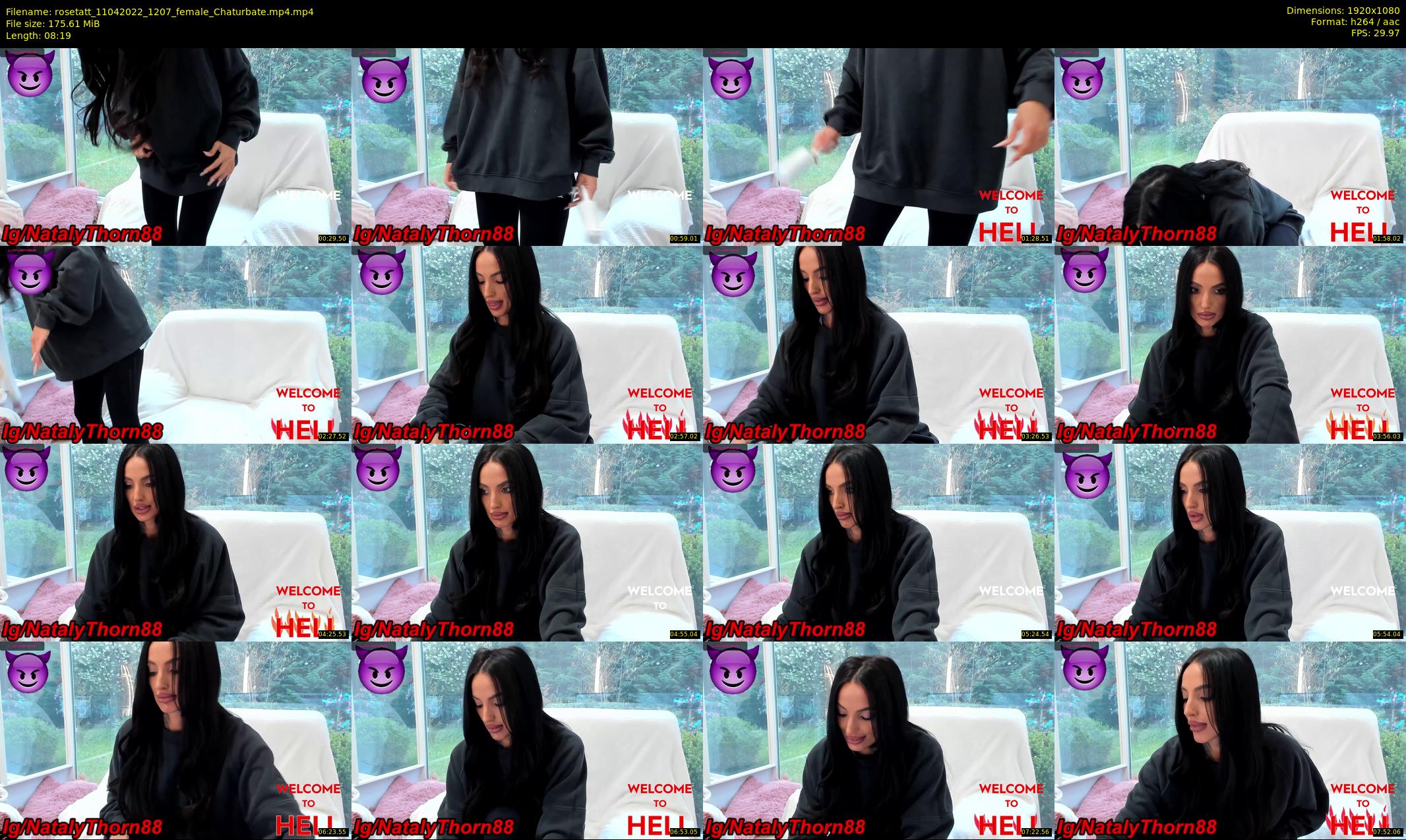 rosetatt — 9 minute Chaturbate female cam show recording, 1080p, Apr 11, 2022