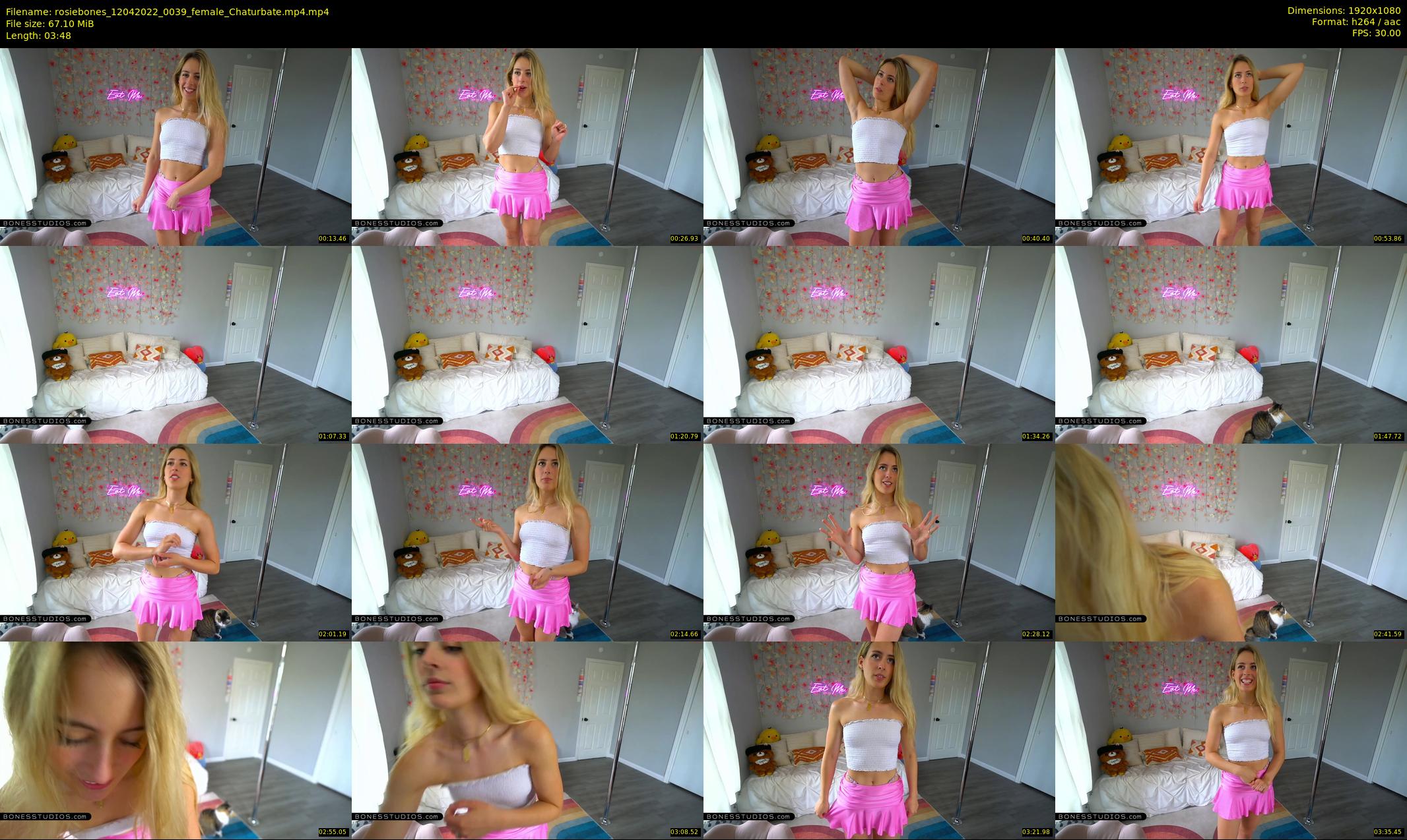 rosiebones — 4 minute Chaturbate female cam show recording, 1080p, Apr 12, 2022