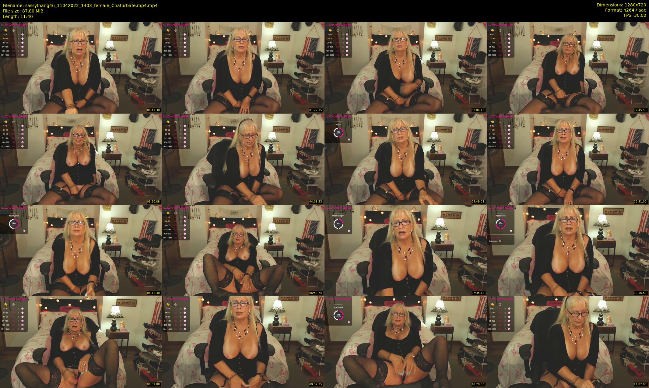 sassythang4u — 12 minute Chaturbate female cam show recording, 720p, Apr 11, 2022