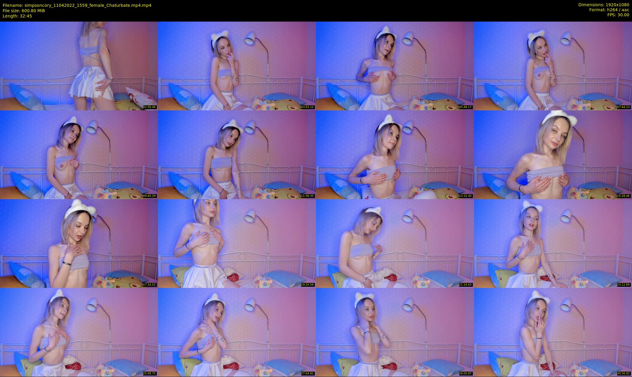 simpsoncory — 33 minute Chaturbate female cam show recording, 1080p, Apr 11, 2022