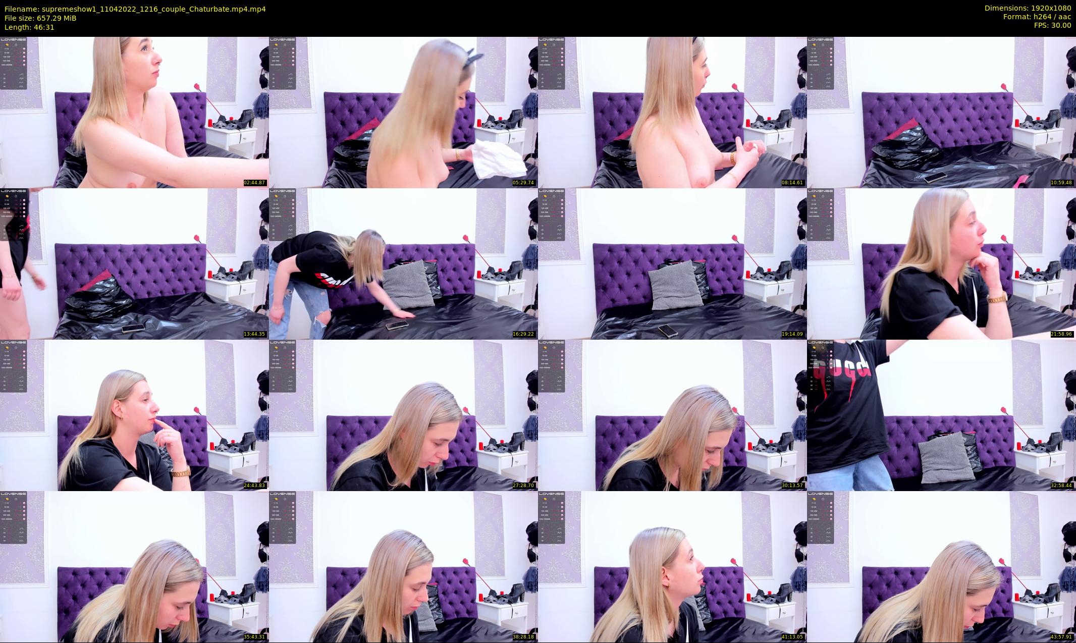 supremeshow1 — 47 minute Chaturbate couple cam show recording, 1080p, Apr 11, 2022