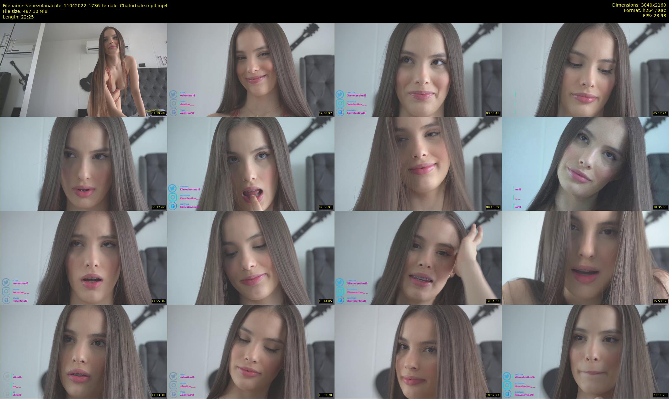 venezolanacute — 23 minute Chaturbate female cam show recording, 4K, Apr 11, 2022