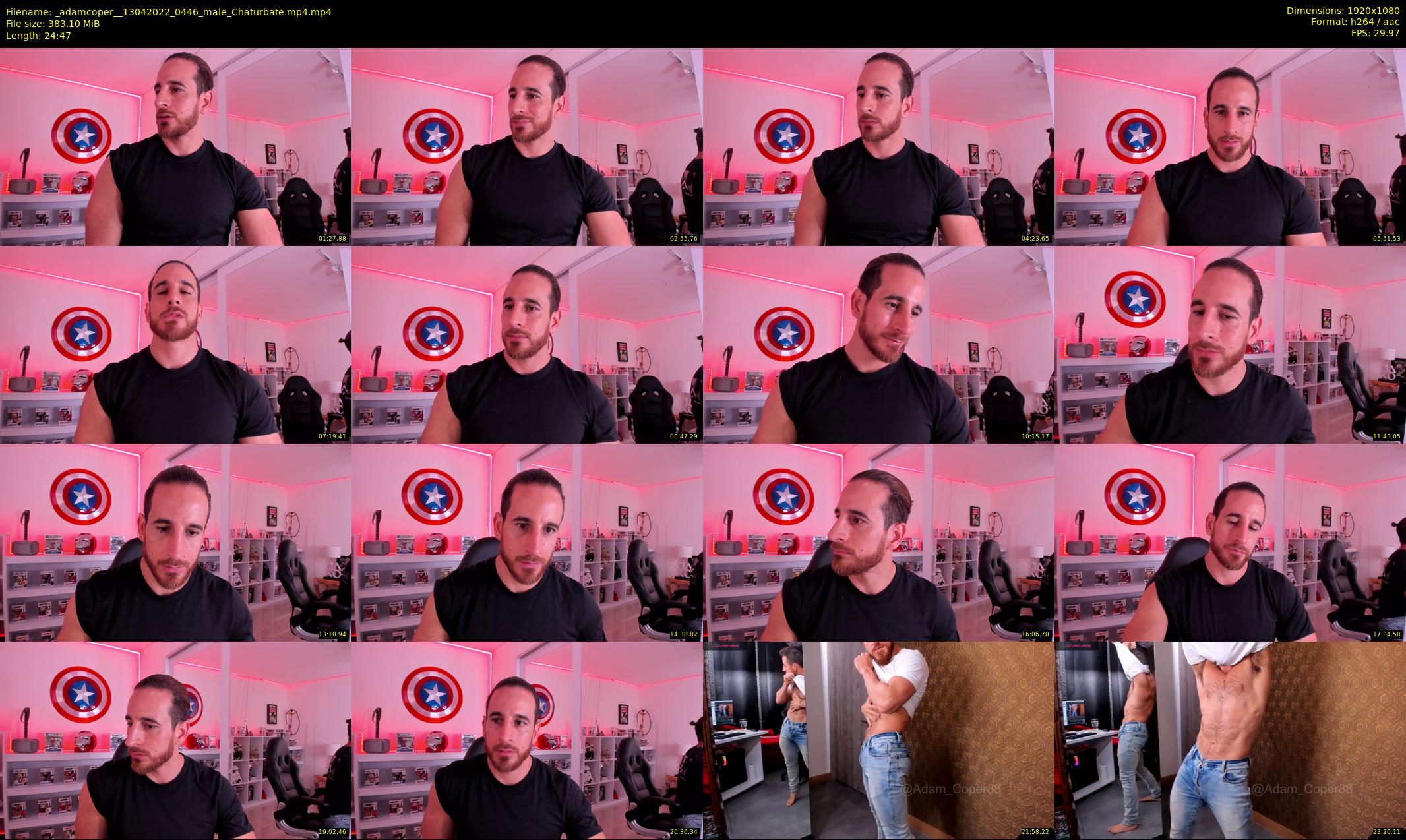 _adamcoper_ — 25 minute Chaturbate male cam show recording, 1080p, Apr 13, 2022