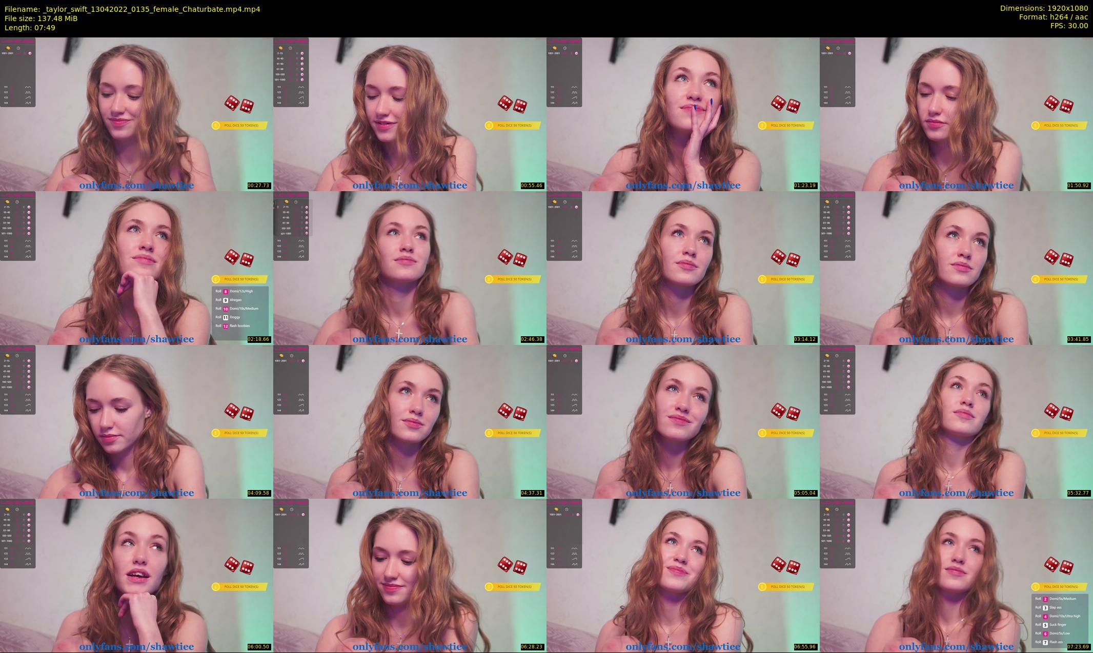 _taylor_swift — 8 minute Chaturbate female cam show recording, 1080p, Apr 13, 2022