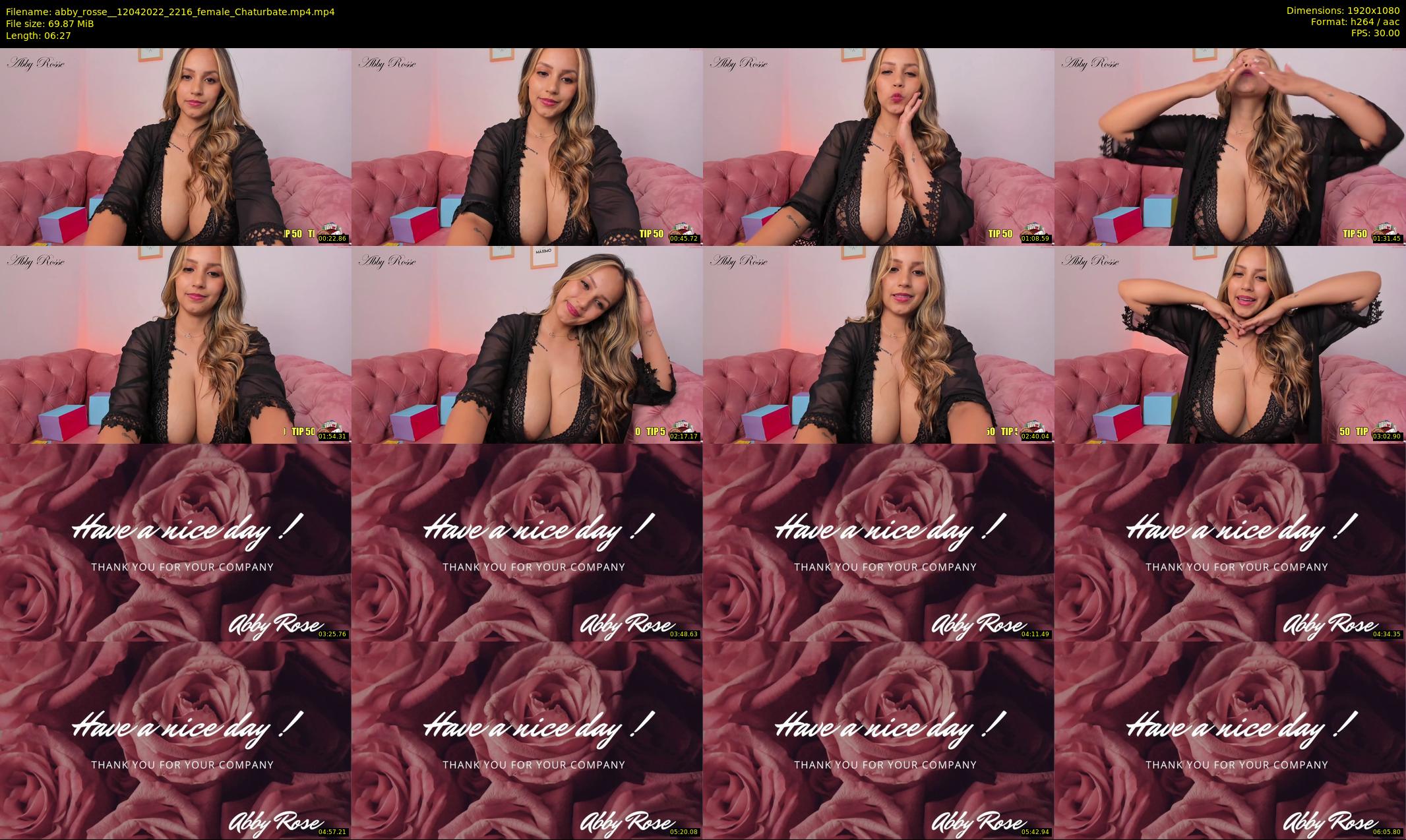 abby_rosse_ — 7 minute Chaturbate female cam show recording, 1080p, Apr 12, 2022