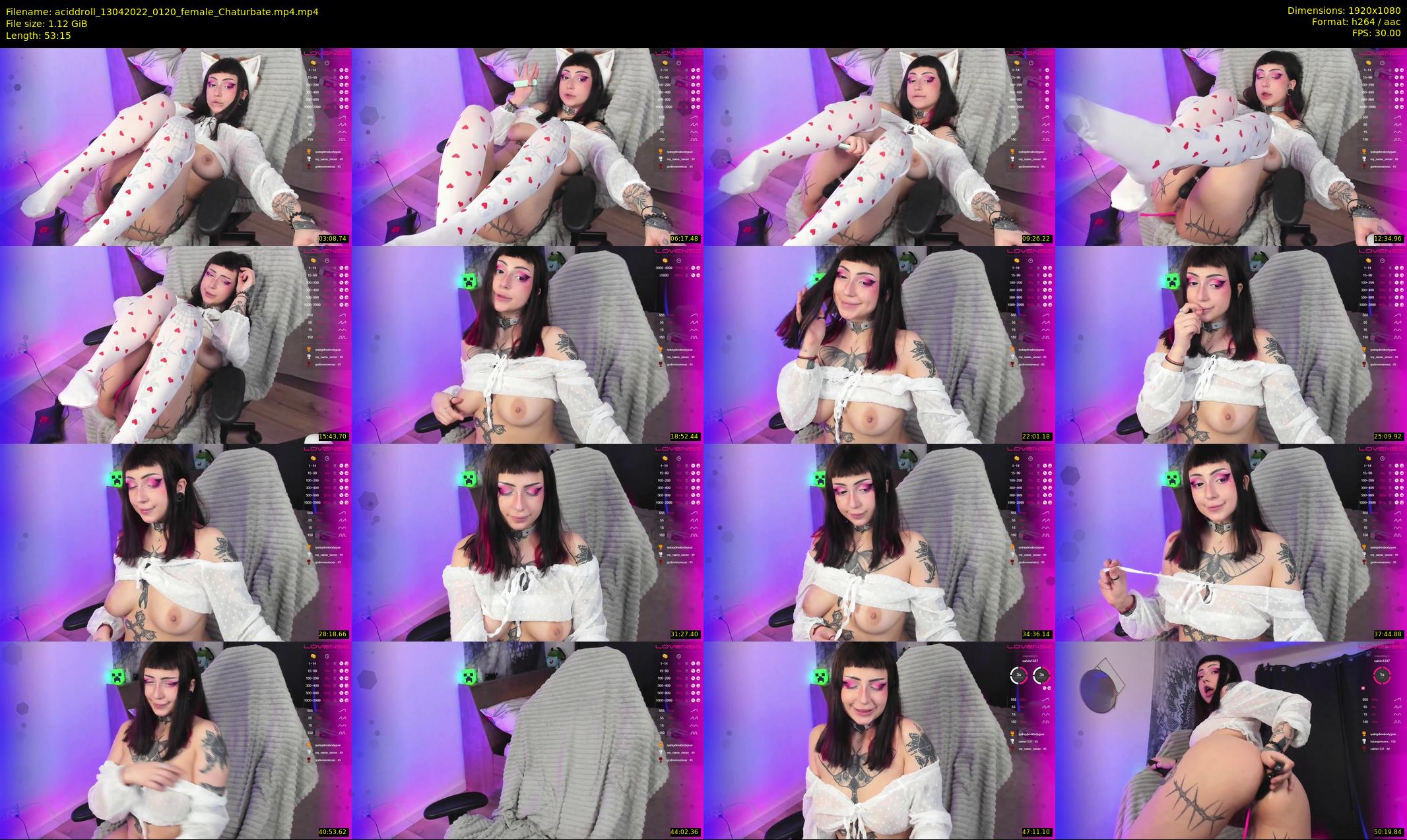 aciddroll — 54 minute Chaturbate female cam show recording, 1080p, Apr 13, 2022