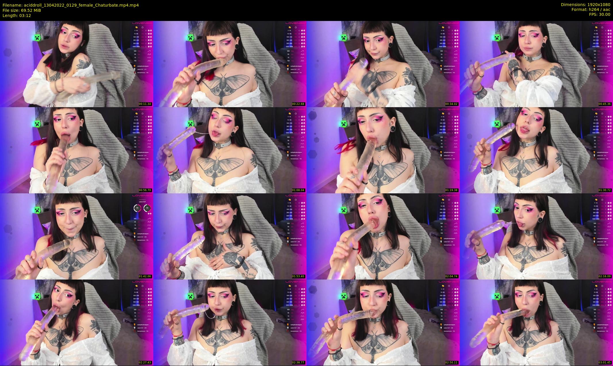 aciddroll — 4 minute Chaturbate female cam show recording, 1080p, Apr 13, 2022