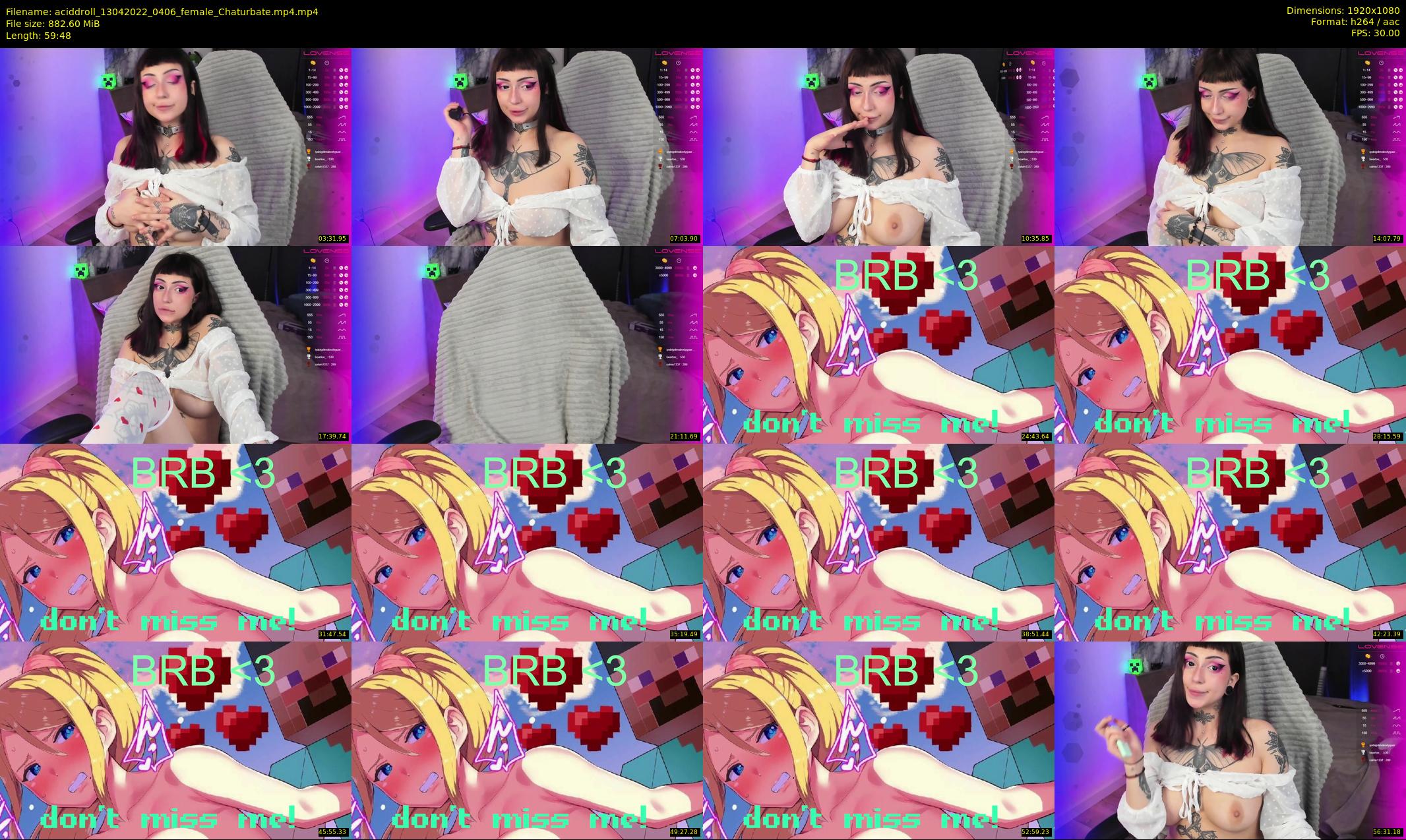aciddroll — 60 minute Chaturbate female cam show recording, 1080p, Apr 13, 2022