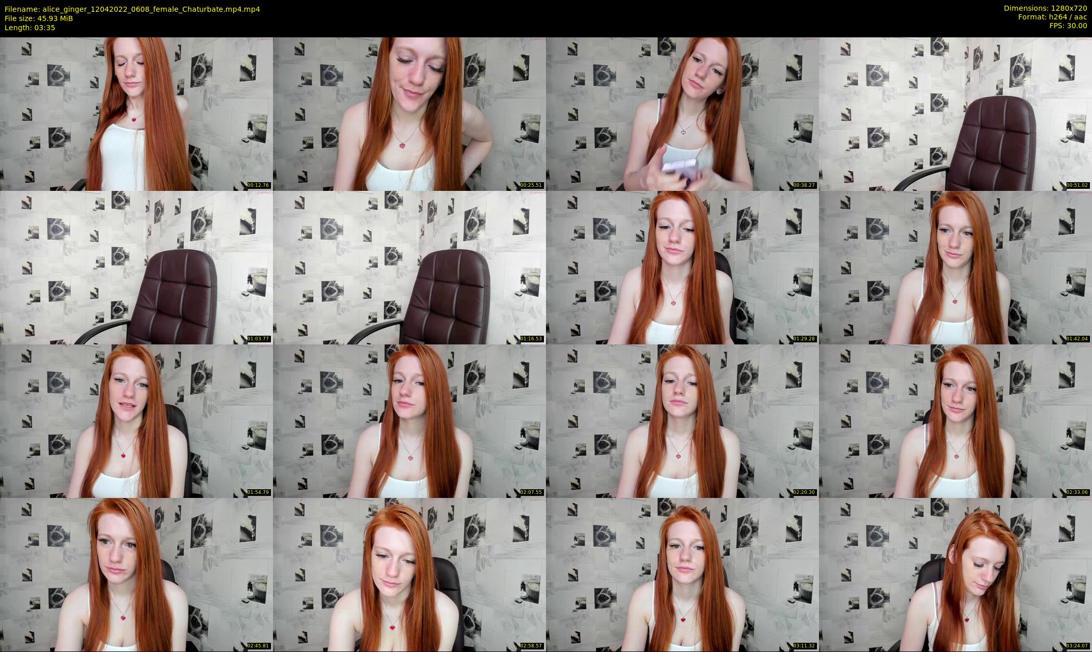 alice_ginger — 4 minute Chaturbate female cam show recording, 720p, Apr 12, 2022