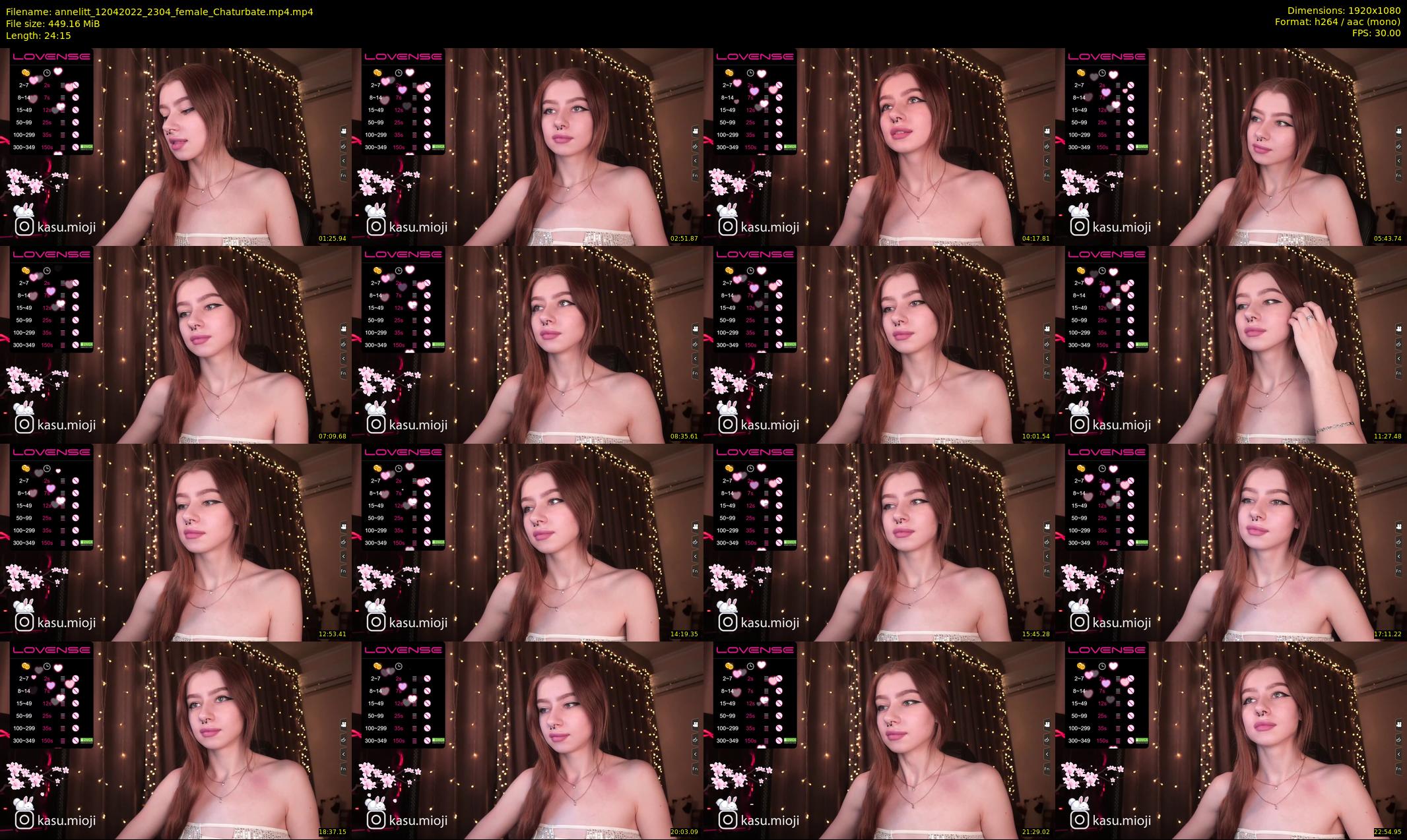 annelitt — 25 minute Chaturbate female cam show recording, 1080p, Apr 12, 2022