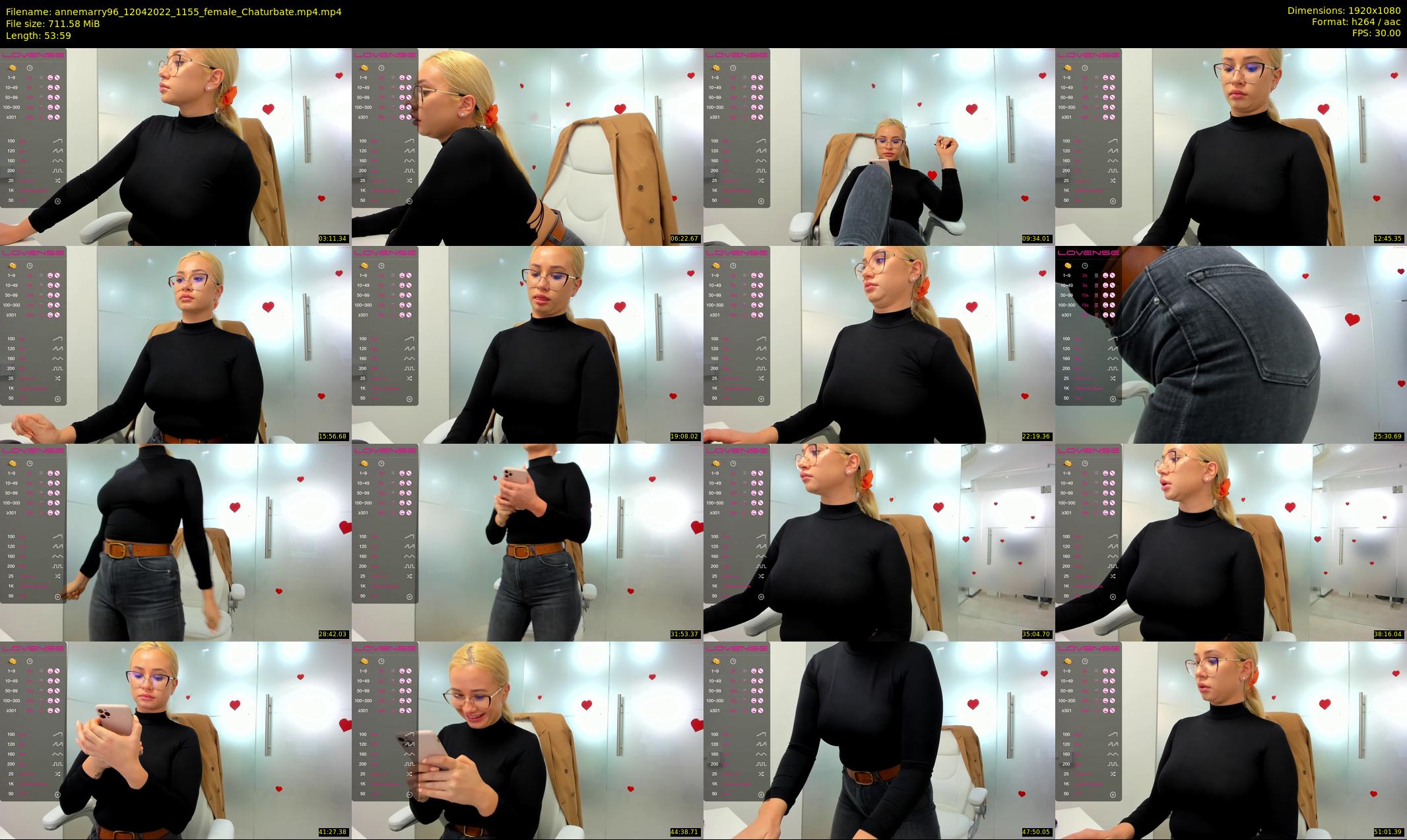 annemarry96 — 54 minute Chaturbate female cam show recording, 1080p, Apr 12, 2022