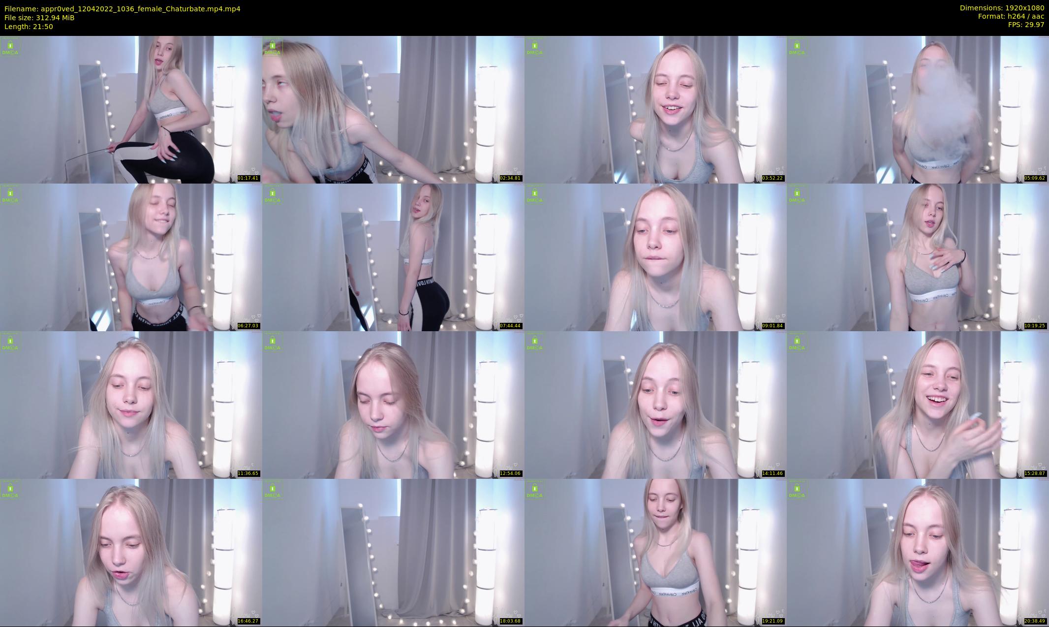 appr0ved — 22 minute Chaturbate female cam show recording, 1080p, Apr 12, 2022