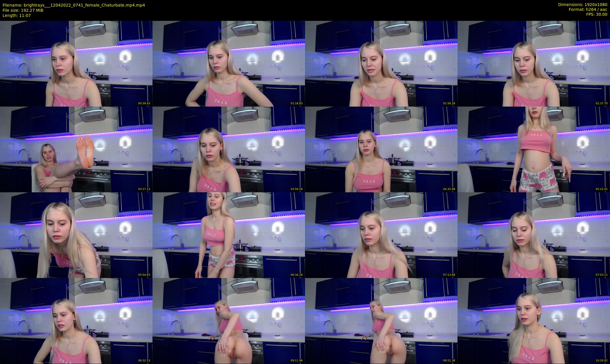 brightrays__ — 12 minute Chaturbate female cam show recording, 1080p, Apr 12, 2022