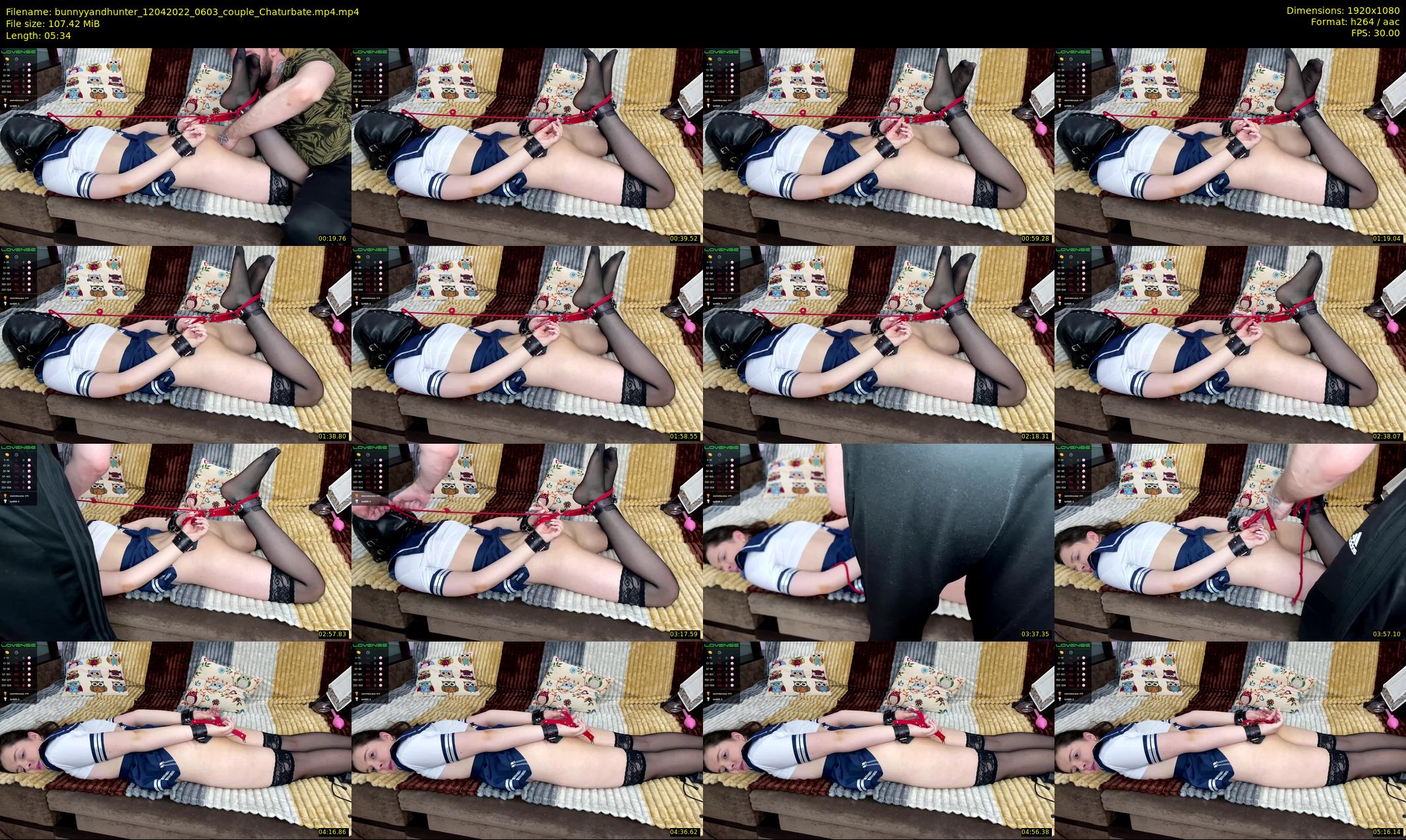 bunnyyandhunter — 6 minute Chaturbate couple cam show recording, 1080p, Apr 12, 2022