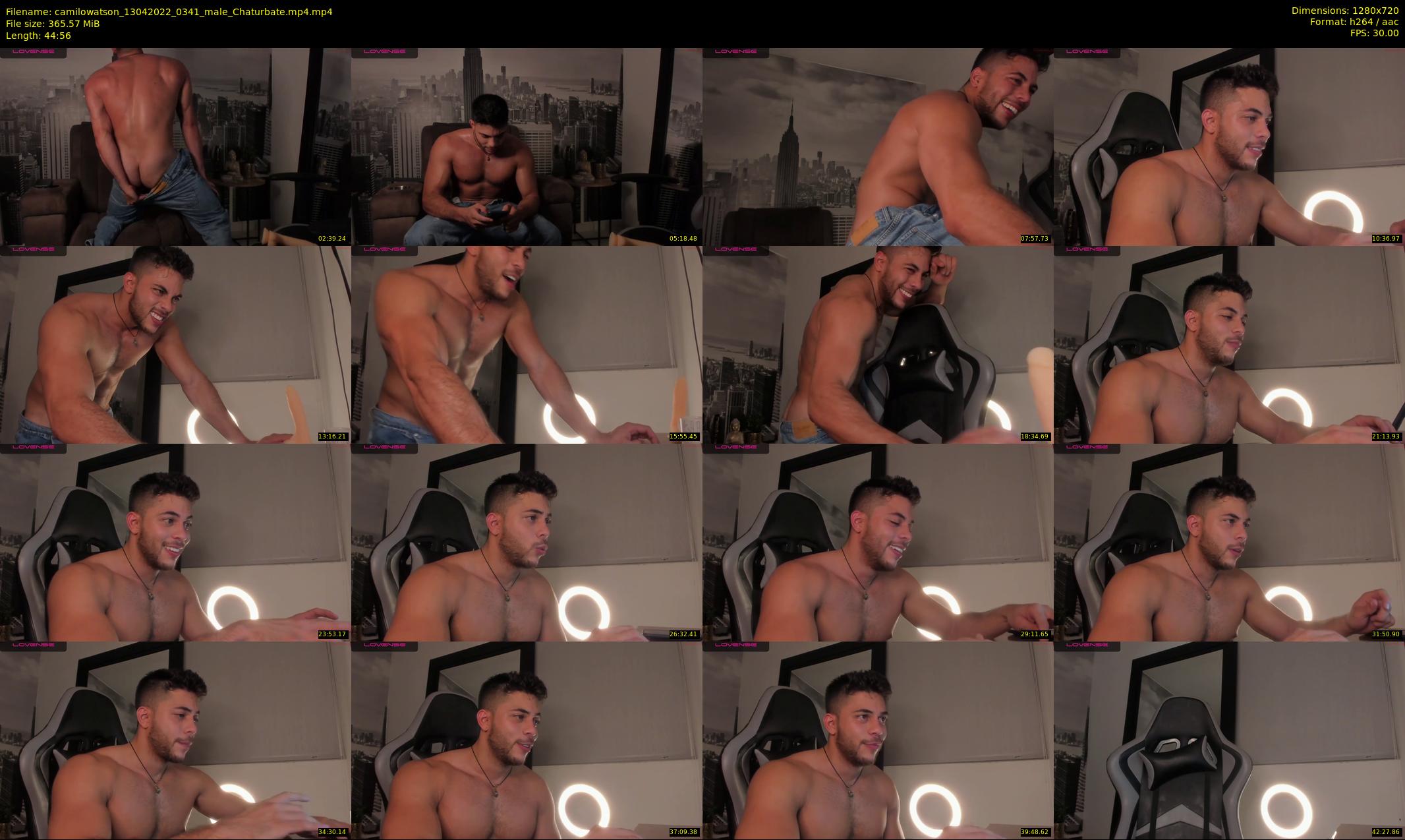 camilowatson — 45 minute Chaturbate male cam show recording, 720p, Apr 13, 2022