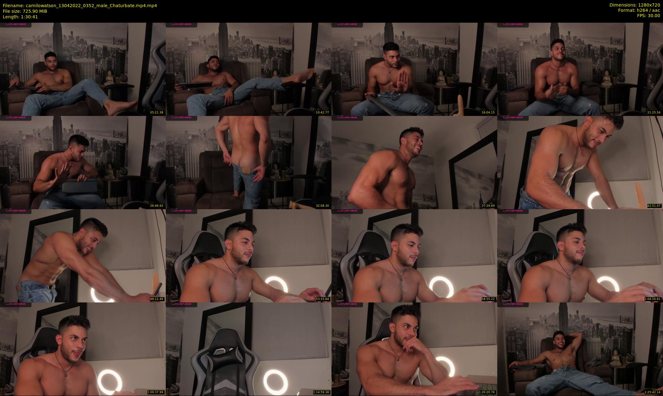 camilowatson — 91 minute Chaturbate male cam show recording, 720p, Apr 13, 2022