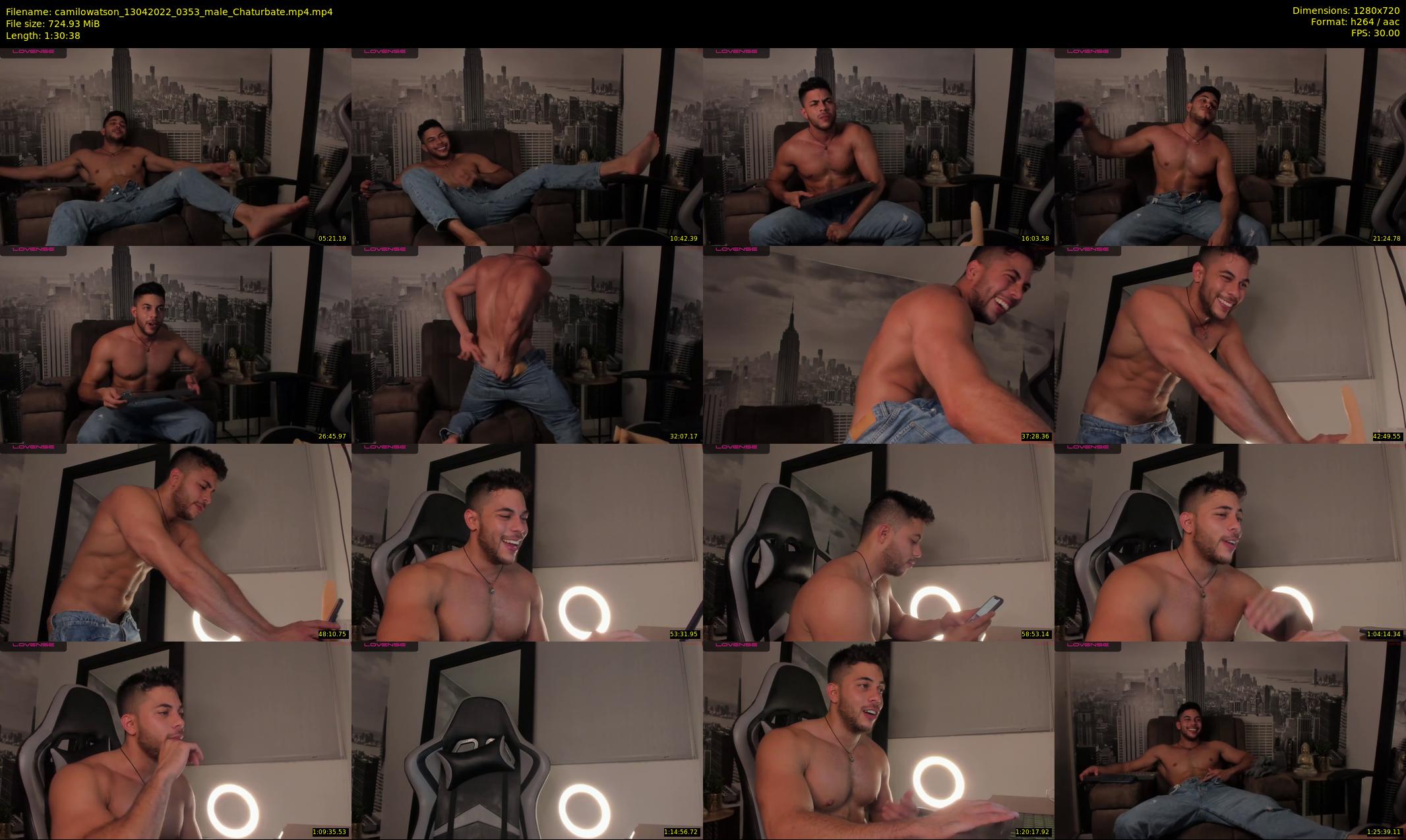 camilowatson — 91 minute Chaturbate male cam show recording, 720p, Apr 13, 2022