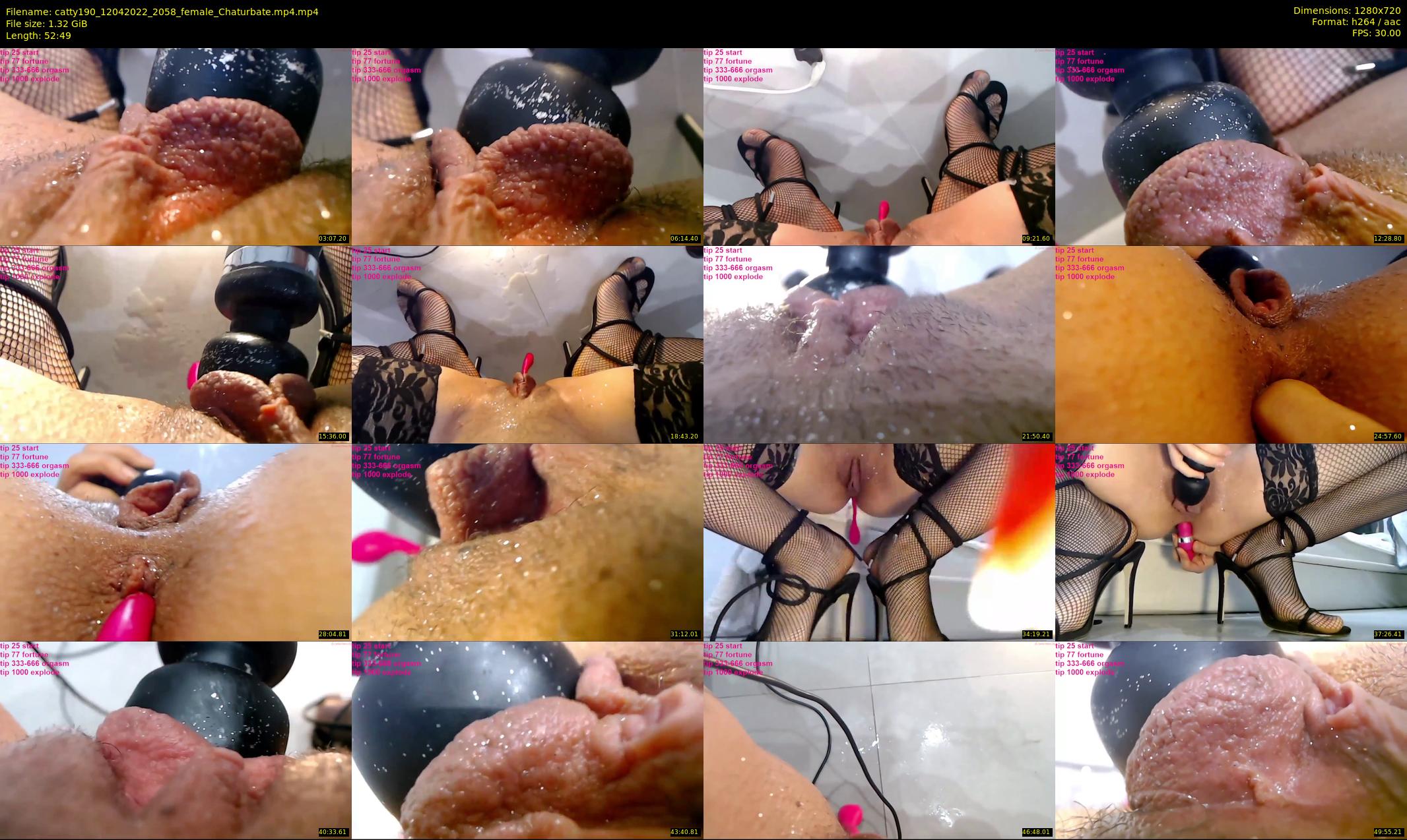 catty190 — 53 minute Chaturbate female cam show recording, 720p, Apr 12, 2022