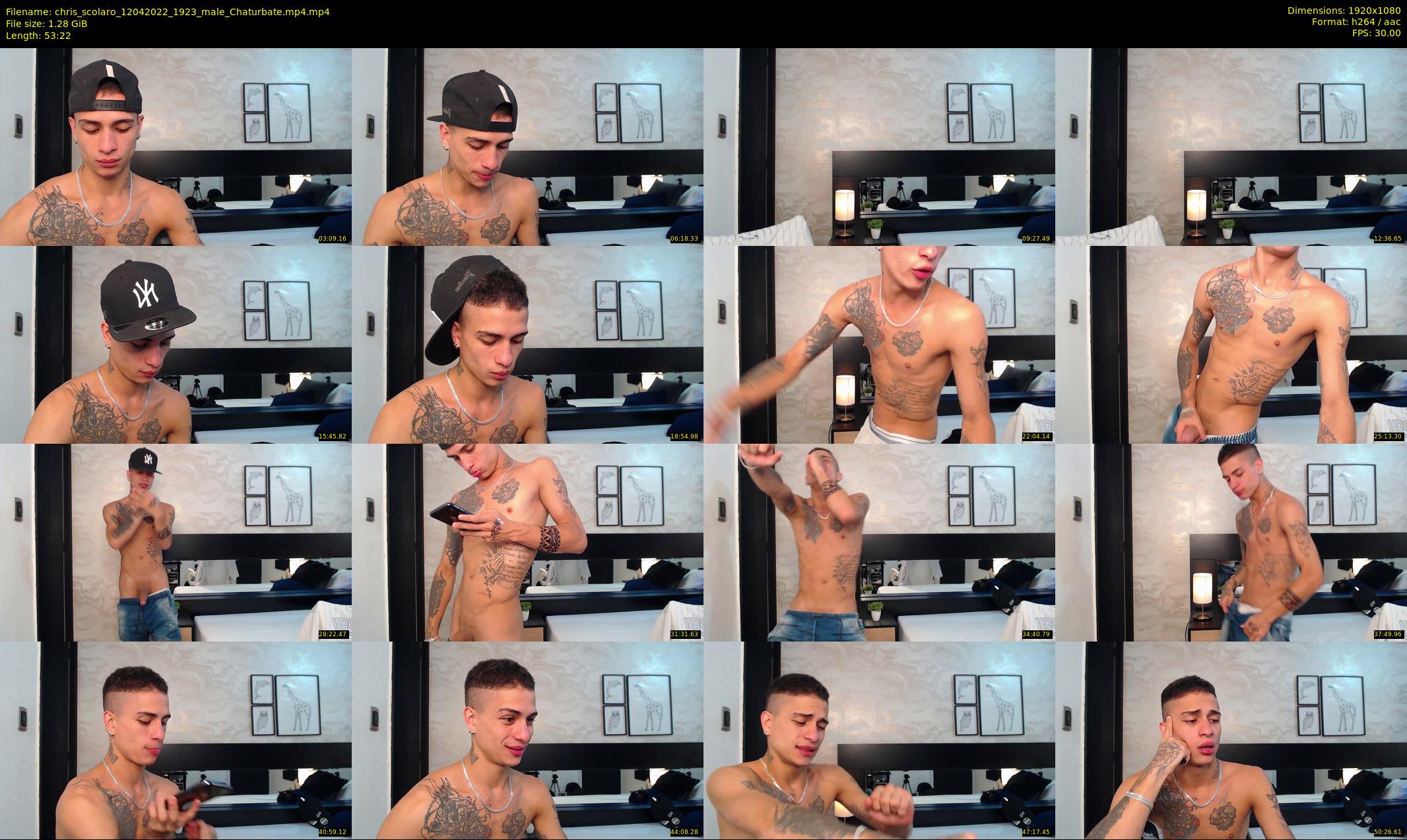 chris_scolaro — 54 minute Chaturbate male cam show recording, 1080p, Apr 12, 2022
