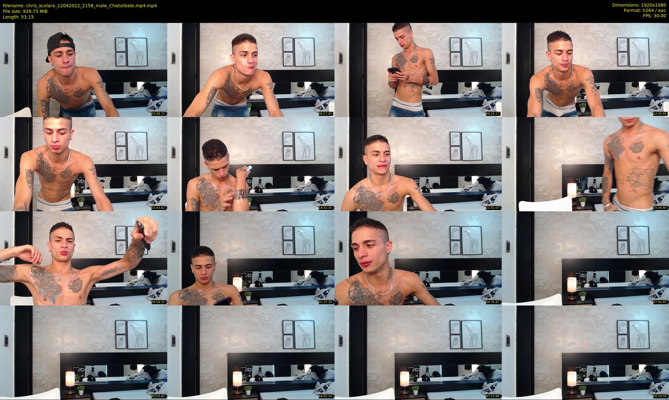 chris_scolaro — 54 minute Chaturbate male cam show recording, 1080p, Apr 12, 2022