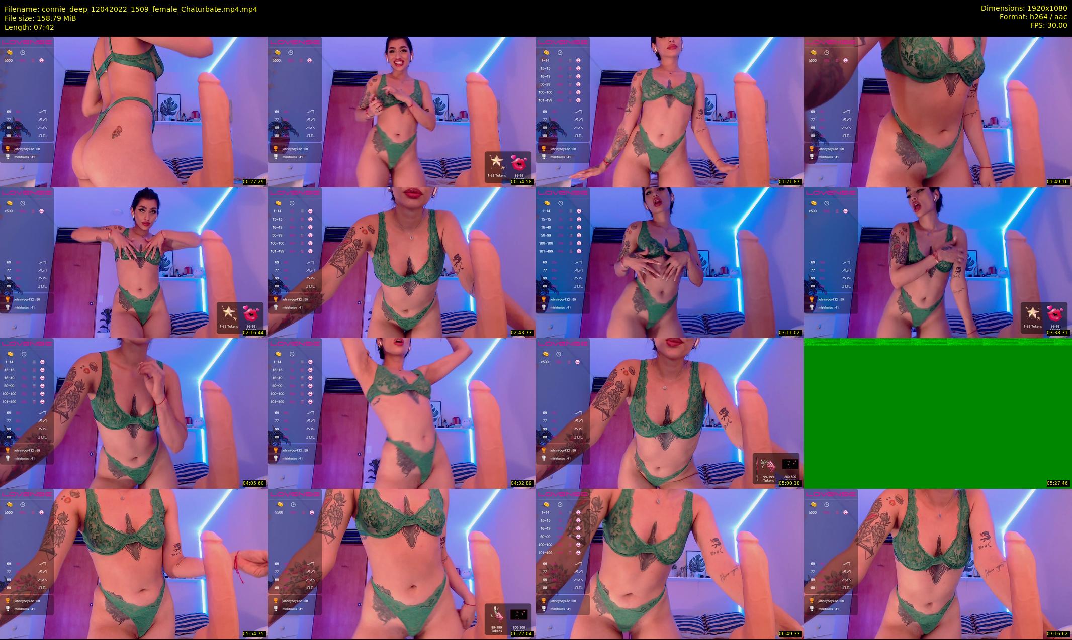 connie_deep — 8 minute Chaturbate female cam show recording, 1080p, Apr 12, 2022