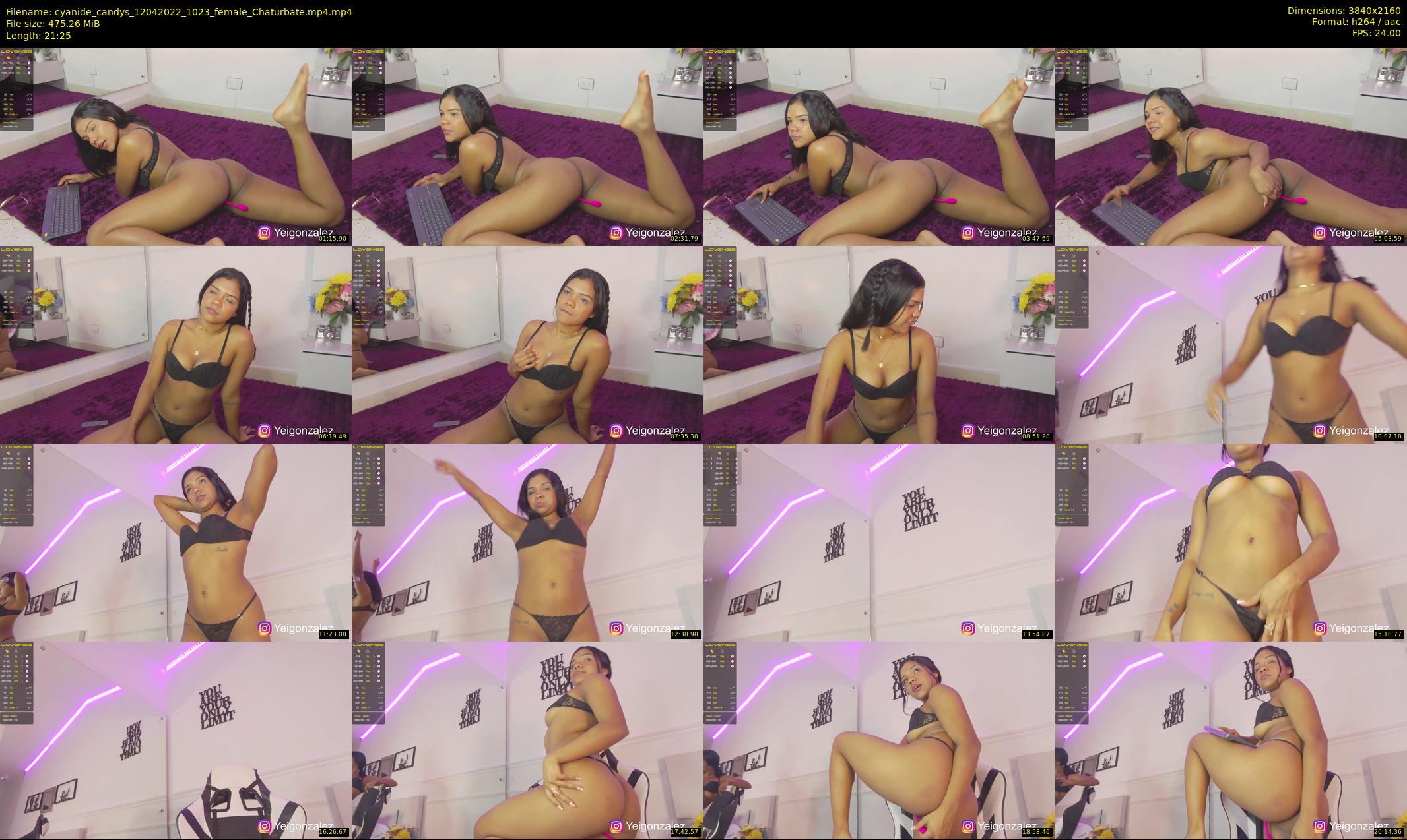 cyanide_candys — 22 minute Chaturbate female cam show recording, 4K, Apr 12, 2022