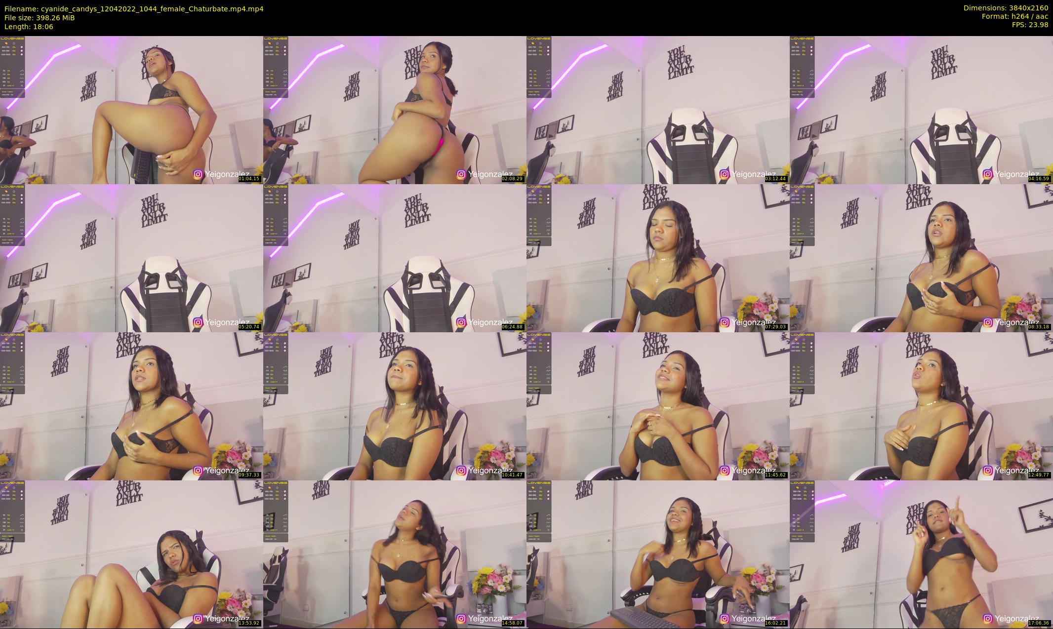 cyanide_candys — 19 minute Chaturbate female cam show recording, 4K, Apr 12, 2022