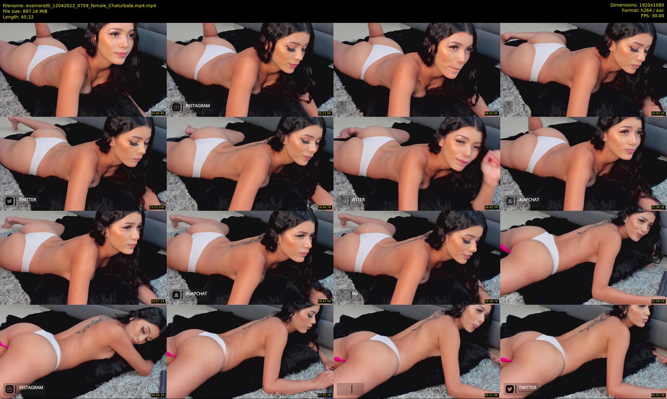 evamoretti — 46 minute Chaturbate female cam show recording, 1080p, Apr 12, 2022