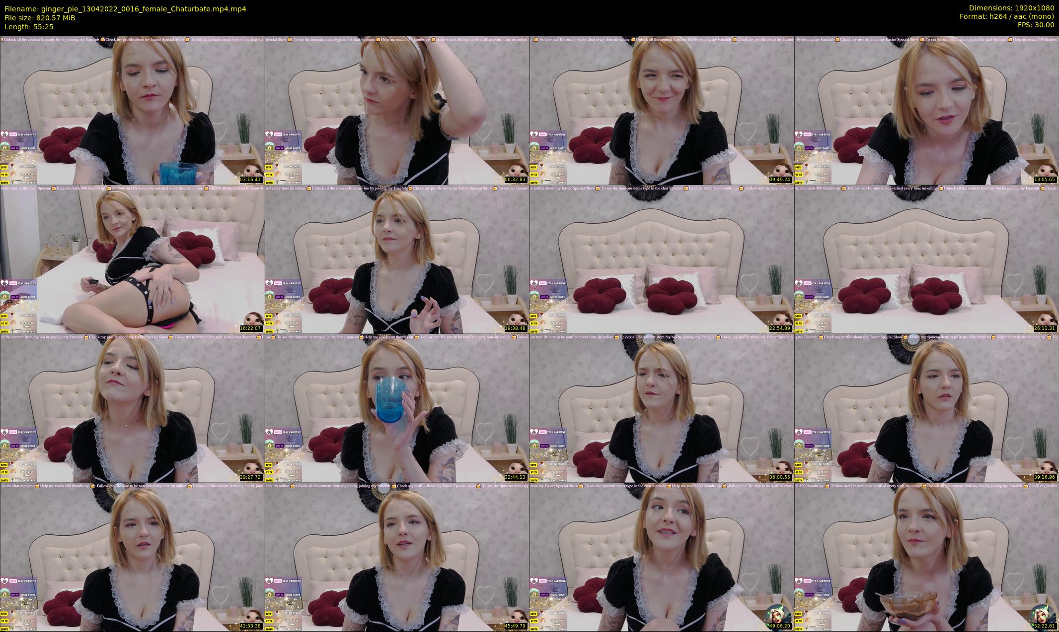ginger_pie — 56 minute Chaturbate female cam show recording, 1080p, Apr 13, 2022