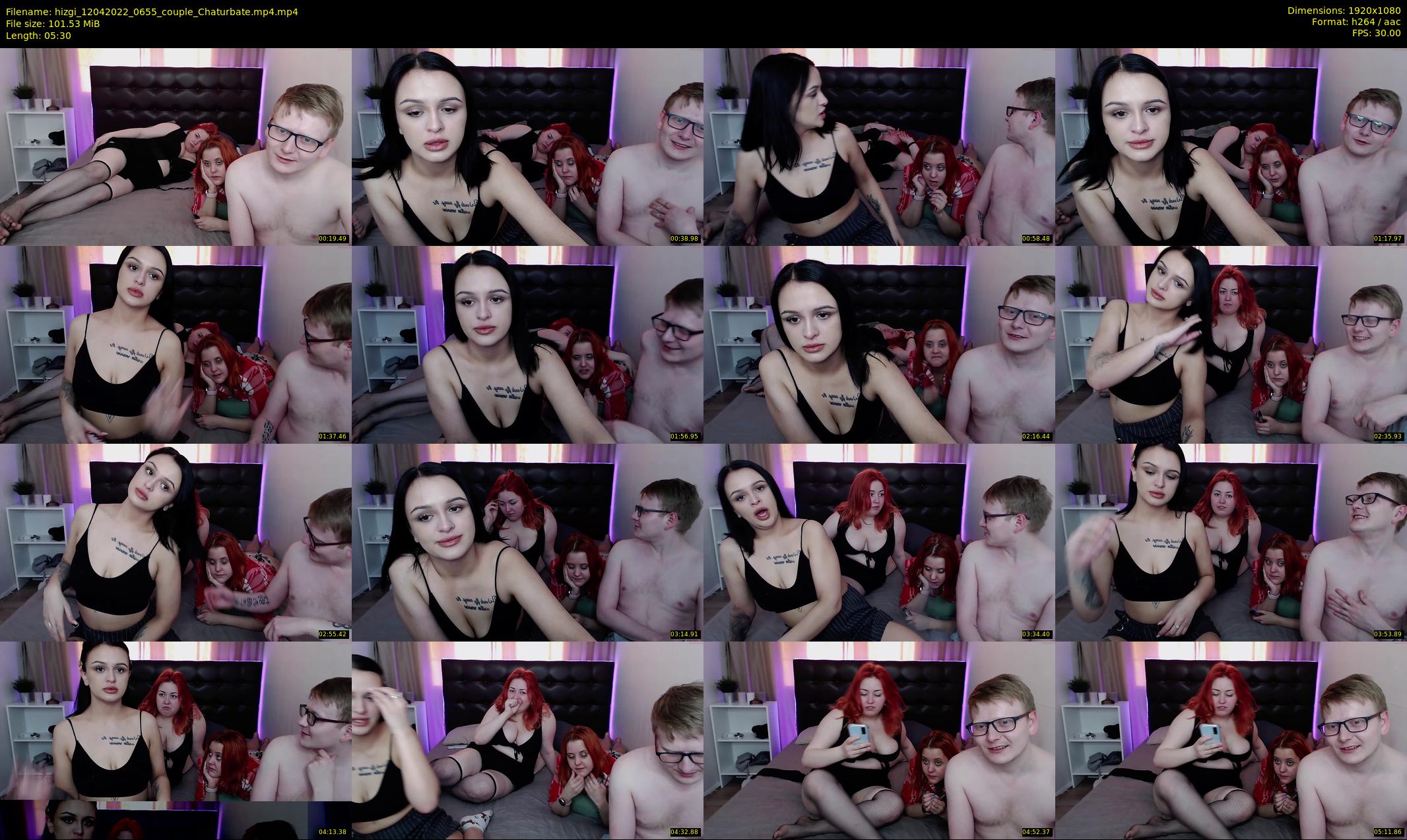 hizgi — 6 minute Chaturbate couple cam show recording, 1080p, Apr 12, 2022