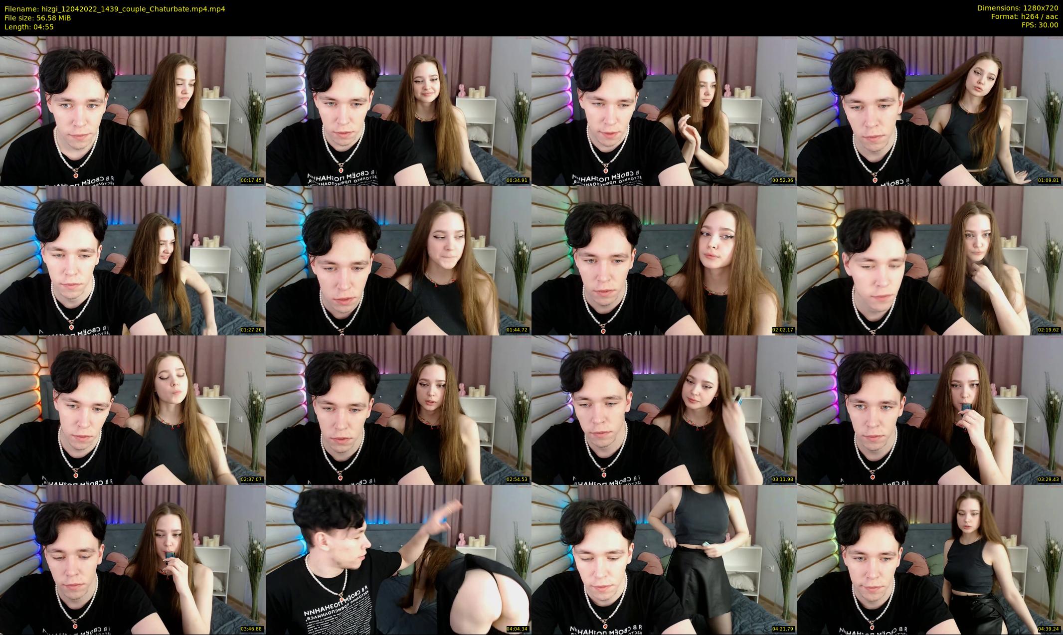hizgi — 5 minute Chaturbate couple cam show recording, 720p, Apr 12, 2022