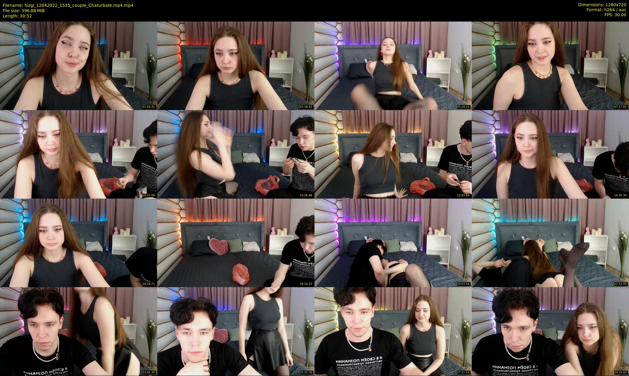 hizgi — 31 minute Chaturbate couple cam show recording, 720p, Apr 12, 2022