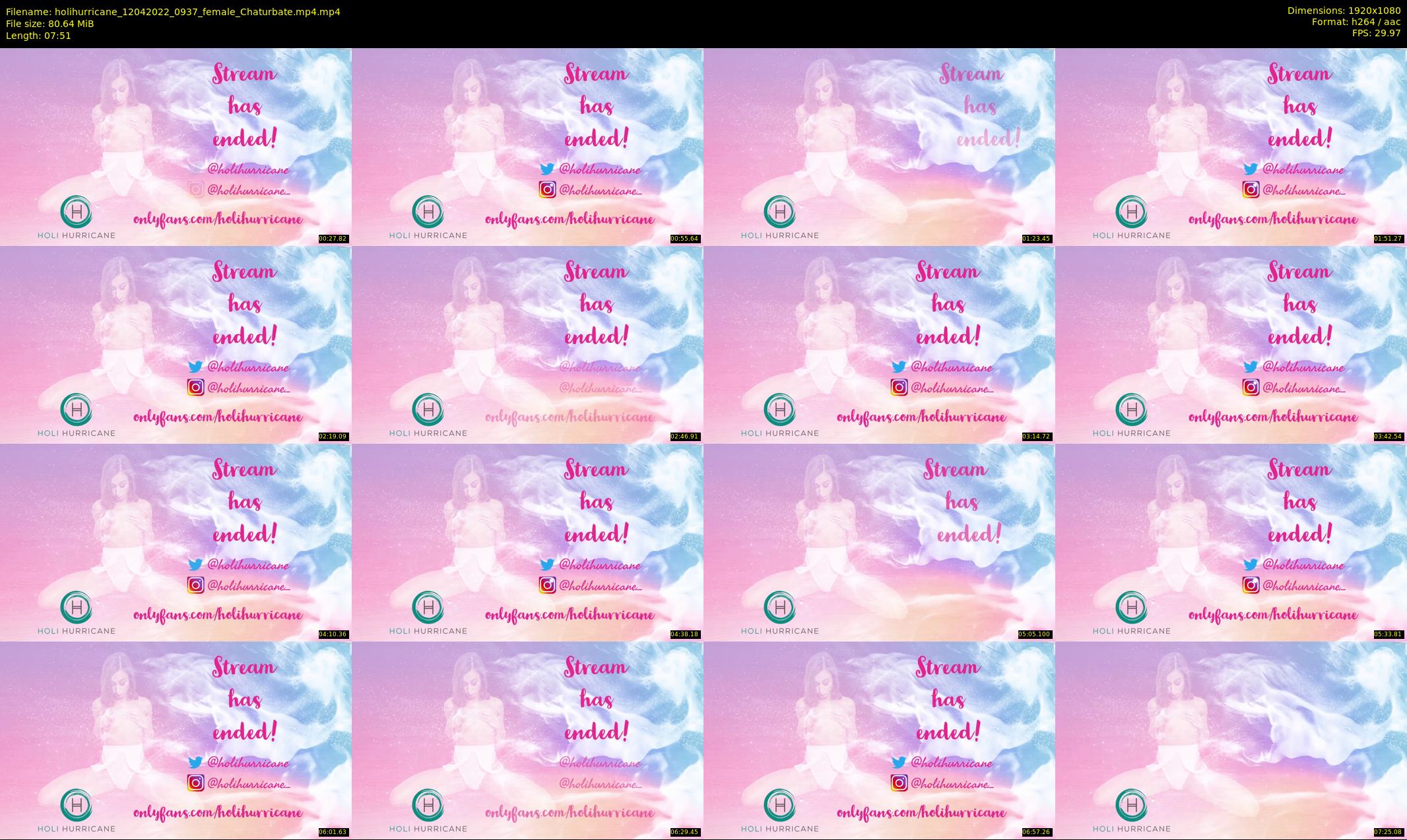 holihurricane — 8 minute Chaturbate female cam show recording, 1080p, Apr 12, 2022