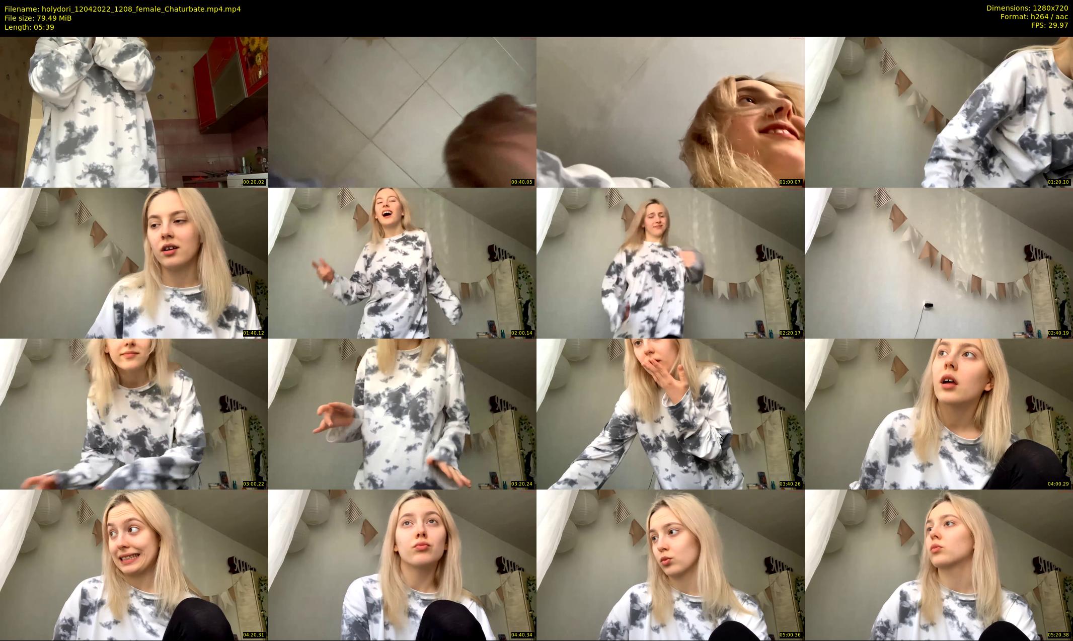holydori — 6 minute Chaturbate female cam show recording, 720p, Apr 12, 2022