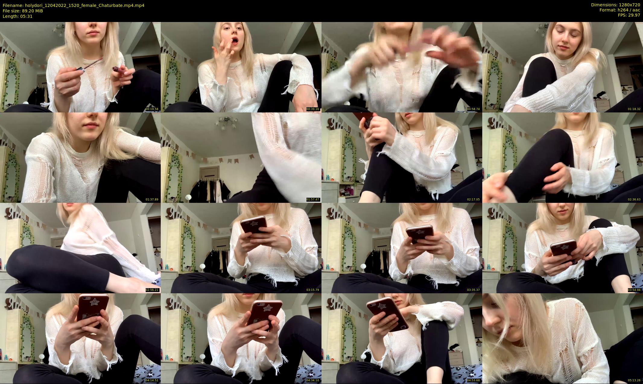 holydori — 6 minute Chaturbate female cam show recording, 720p, Apr 12, 2022