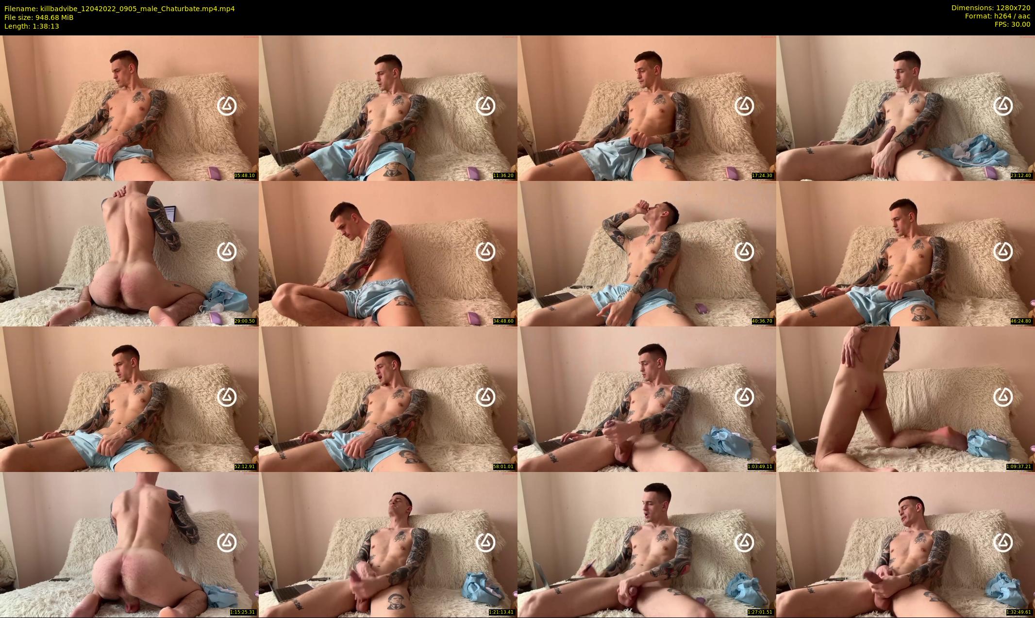 killbadvibe — 99 minute Chaturbate male cam show recording, 720p, Apr 12, 2022