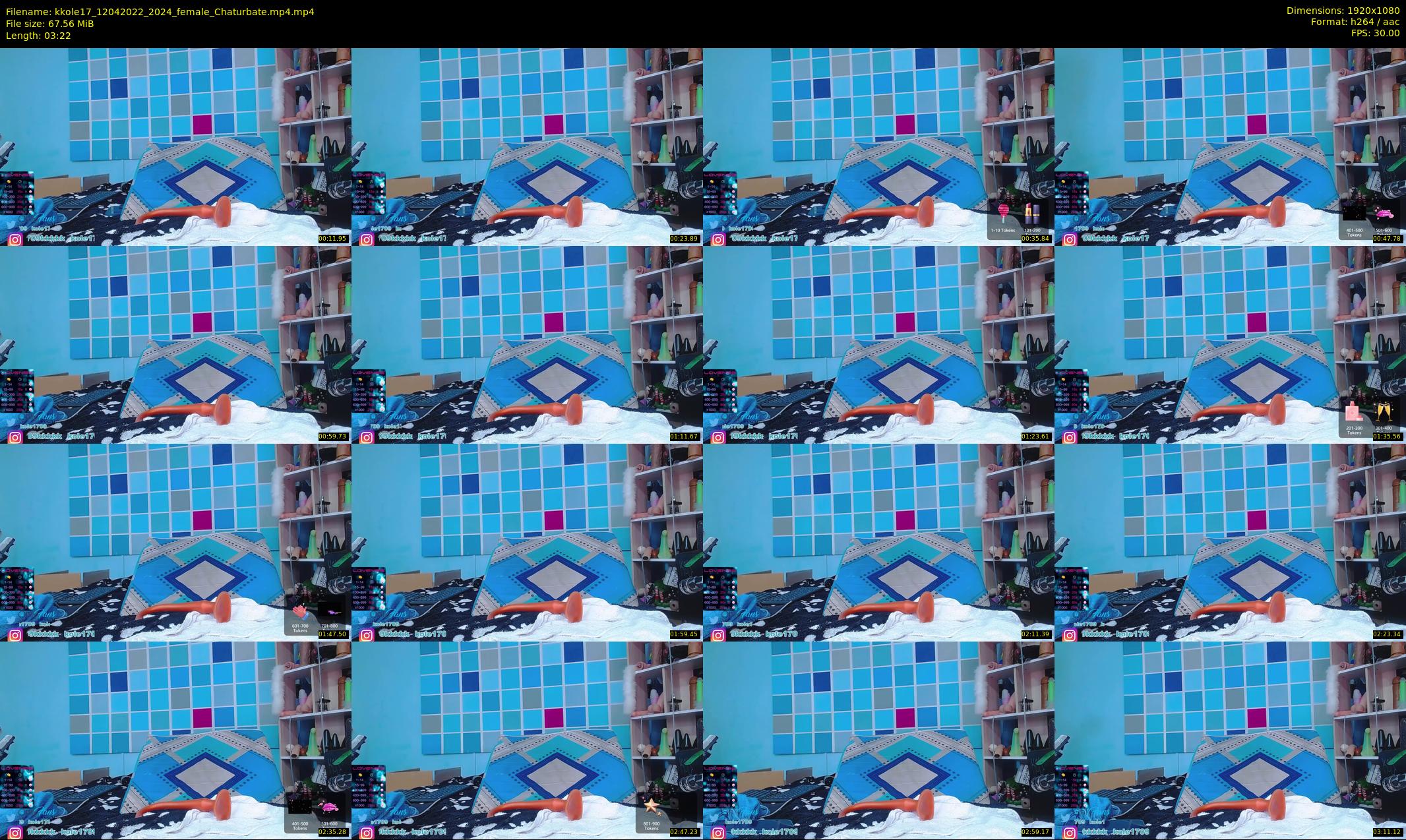 kkole17 — 4 minute Chaturbate female cam show recording, 1080p, Apr 12, 2022
