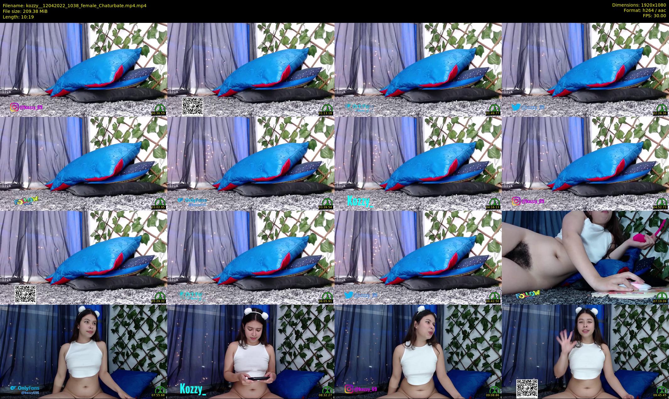 kozzy_ — 11 minute Chaturbate female cam show recording, 1080p, Apr 12, 2022