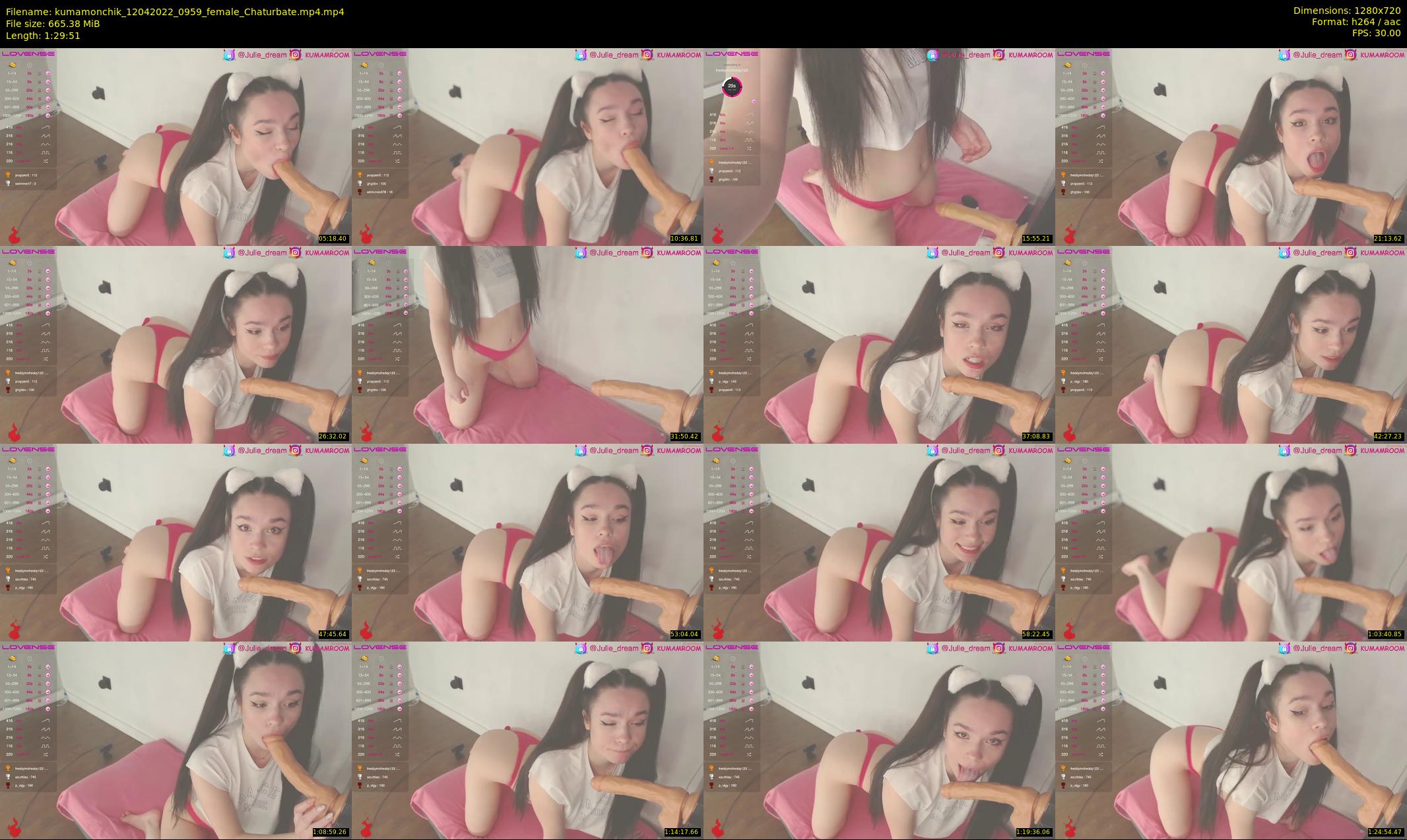 kumamonchik — 90 minute Chaturbate couple cam show recording, 720p, Apr 12, 2022