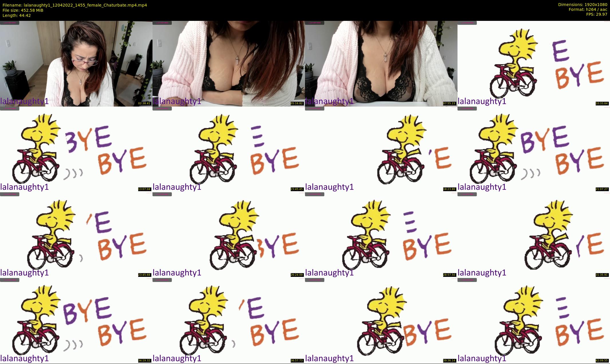 lalanaughty1 — 45 minute Chaturbate female cam show recording, 1080p, Apr 12, 2022