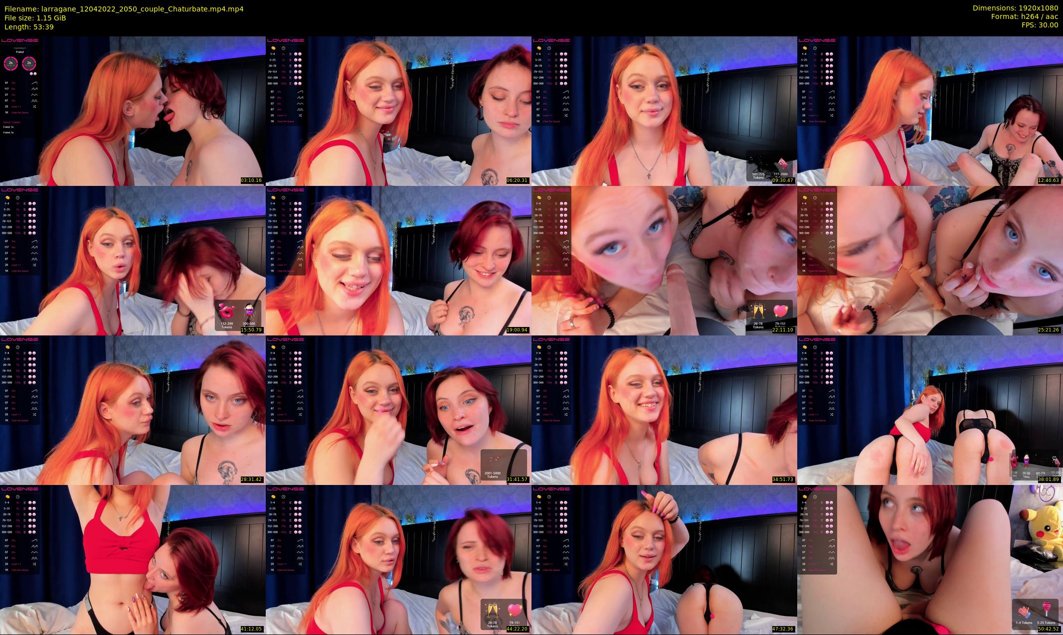 larragane — 54 minute Chaturbate couple cam show recording, 1080p, Apr 12, 2022