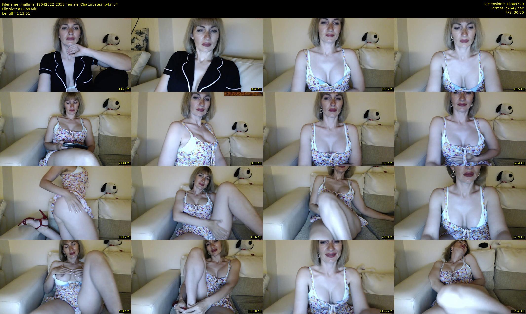 mallinia — 74 minute Chaturbate female cam show recording, 720p, Apr 12, 2022