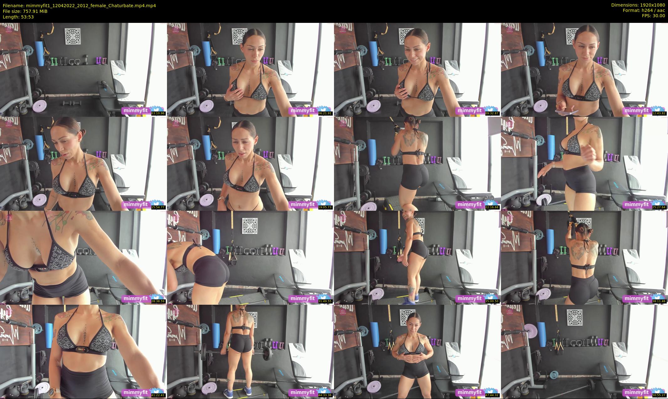 mimmyfit1 — 54 minute Chaturbate female cam show recording, 1080p, Apr 12, 2022