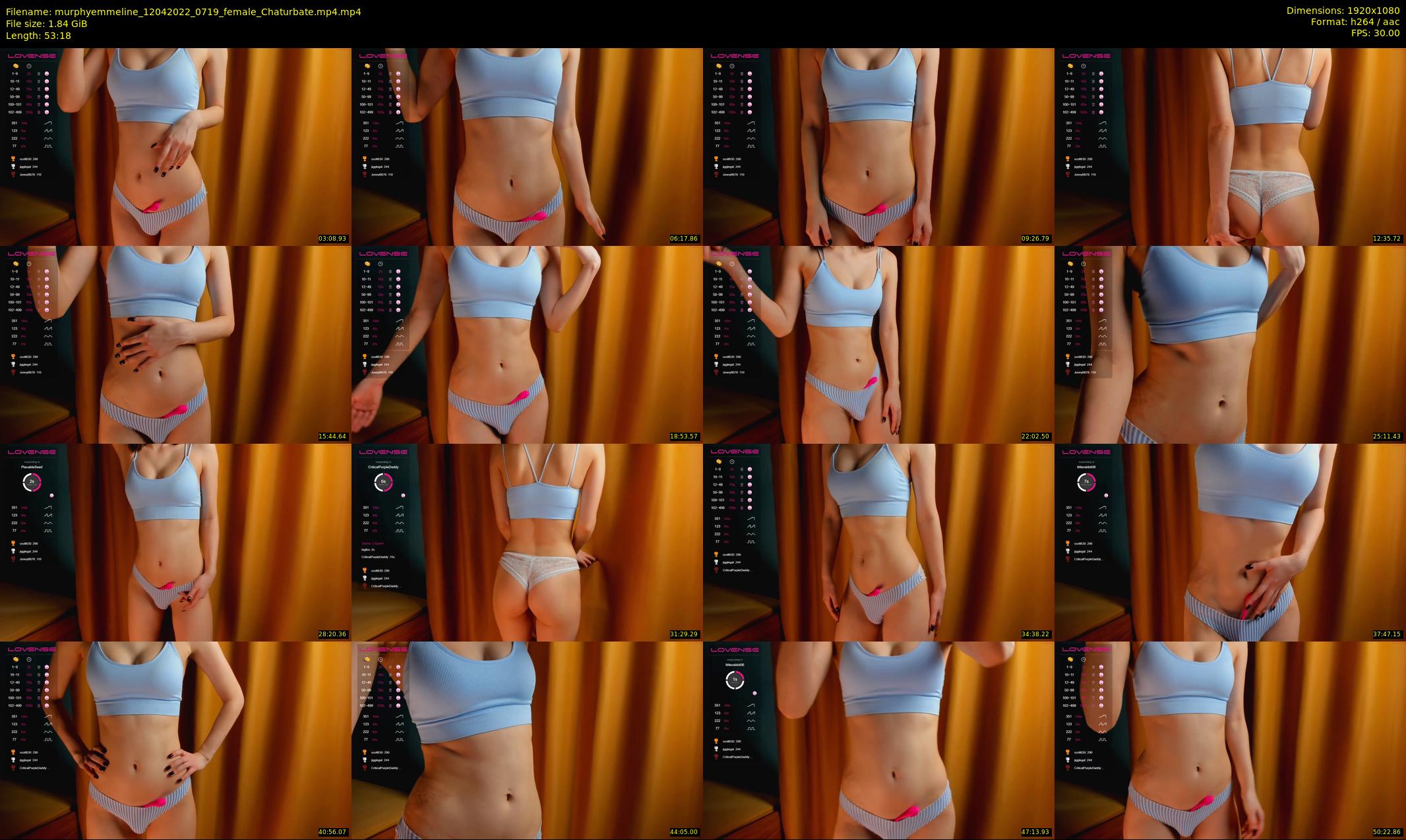 murphyemmeline — 54 minute Chaturbate female cam show recording, 1080p, Apr 12, 2022