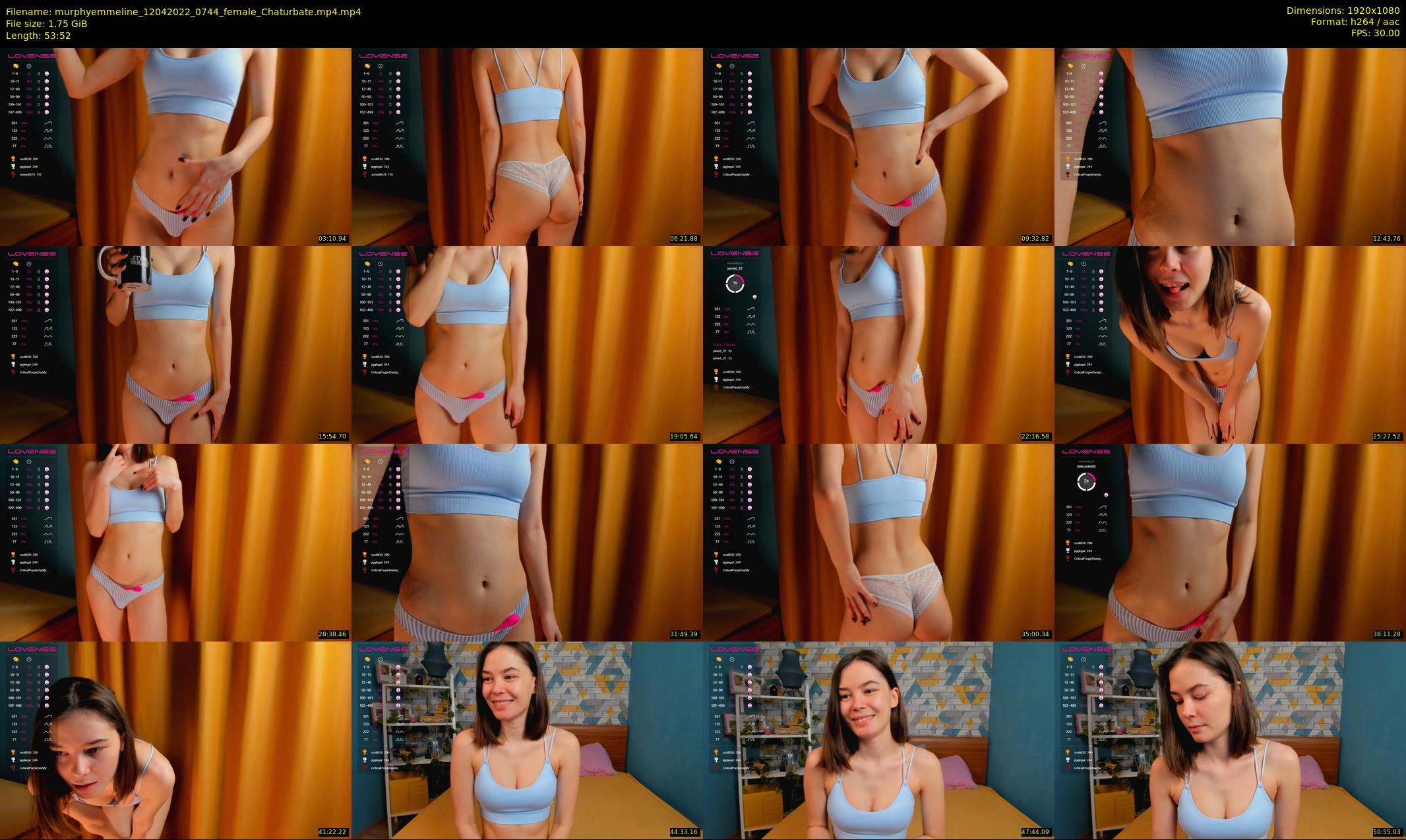 murphyemmeline — 54 minute Chaturbate female cam show recording, 1080p, Apr 12, 2022