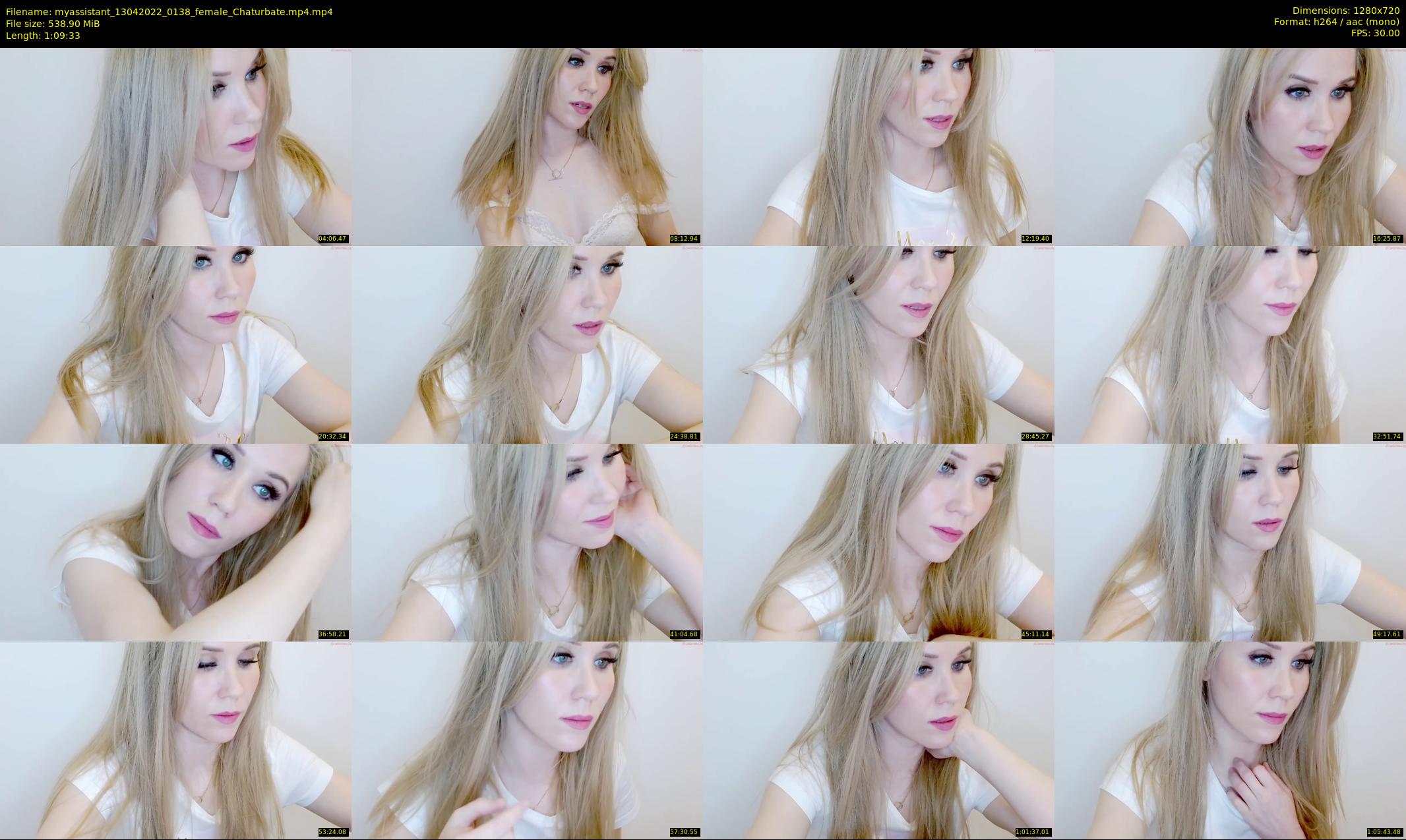 myassistant — 70 minute Chaturbate female cam show recording, 720p, Apr 13, 2022