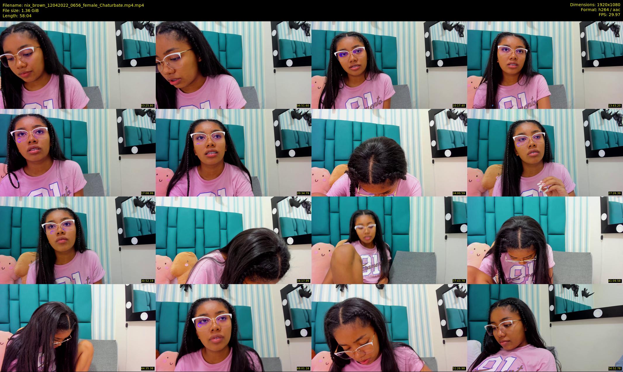 nix_brown — 59 minute Chaturbate female cam show recording, 1080p, Apr 12, 2022